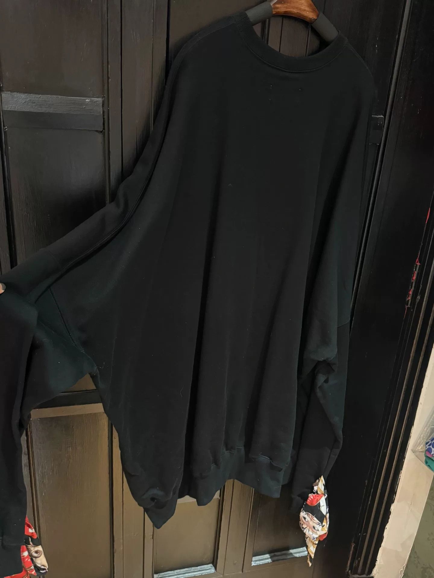 KIDILL oversized printed black sweatshirt for girls Size ONE SIZE - 4 Thumbnail