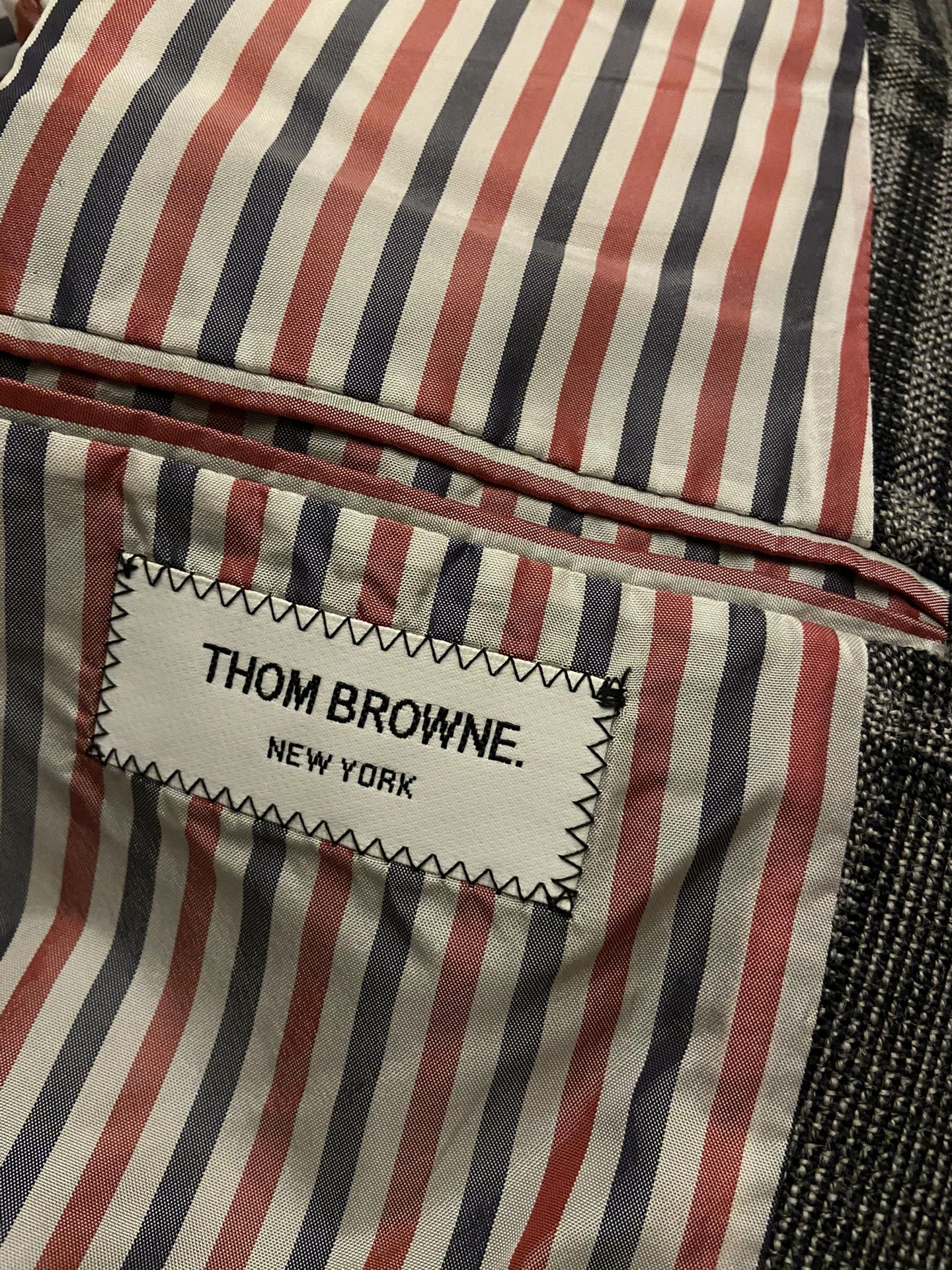 Thom Browne thom browne plaid chesterfield coat gray Size US L / EU 52-54 / 3 - 5 Thumbnail