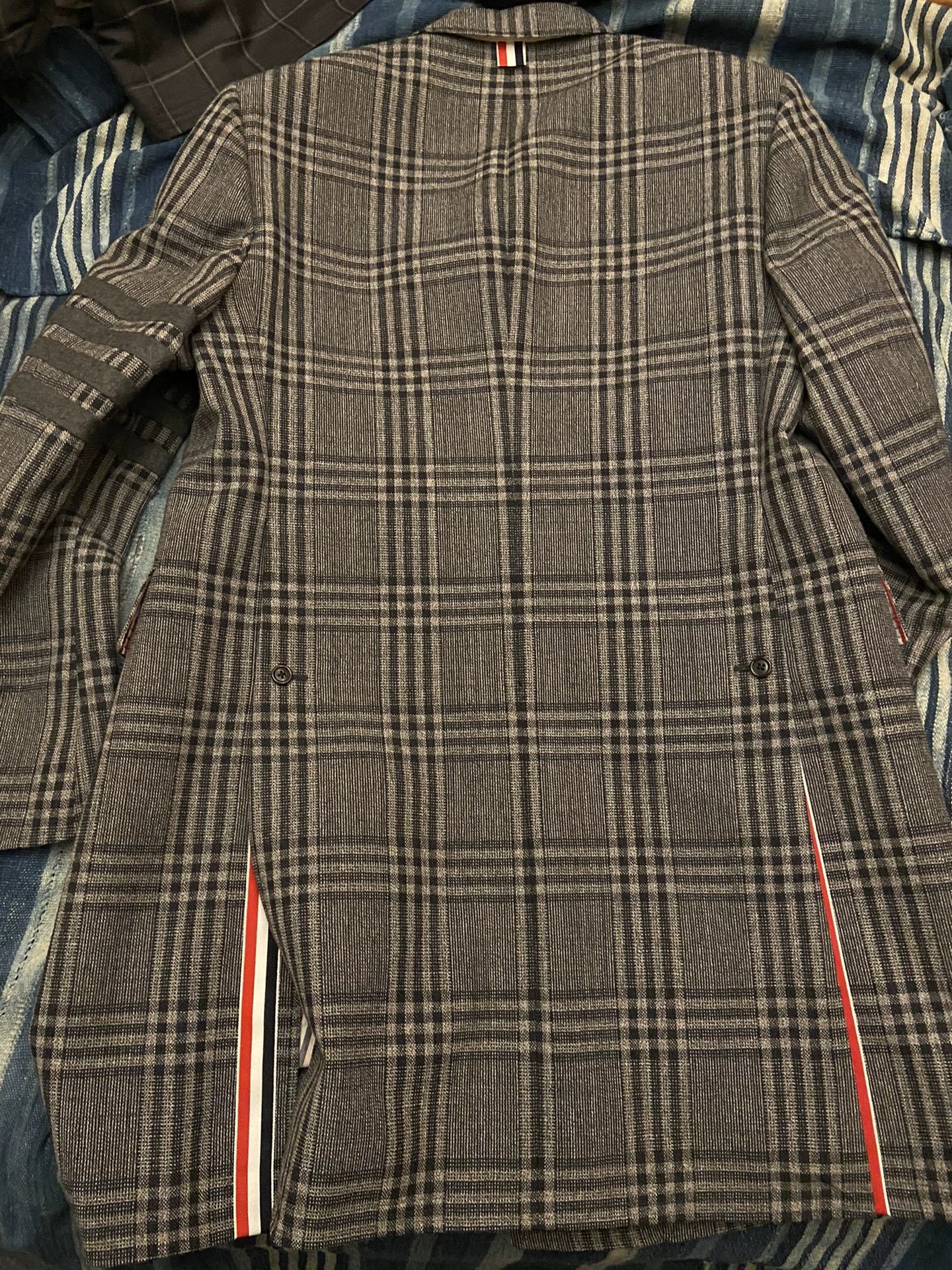 Thom Browne thom browne plaid chesterfield coat gray Size US L / EU 52-54 / 3 - 2 Thumbnail