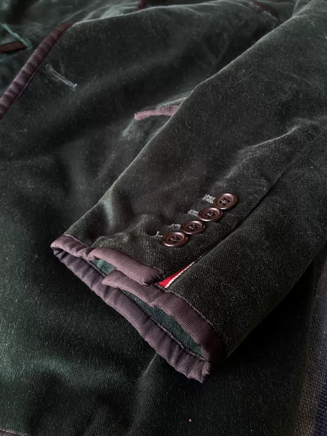 Thom Browne thom browne green velvet tuxedo jacket Size US M / EU 48-50 / 2 - 2 Thumbnail