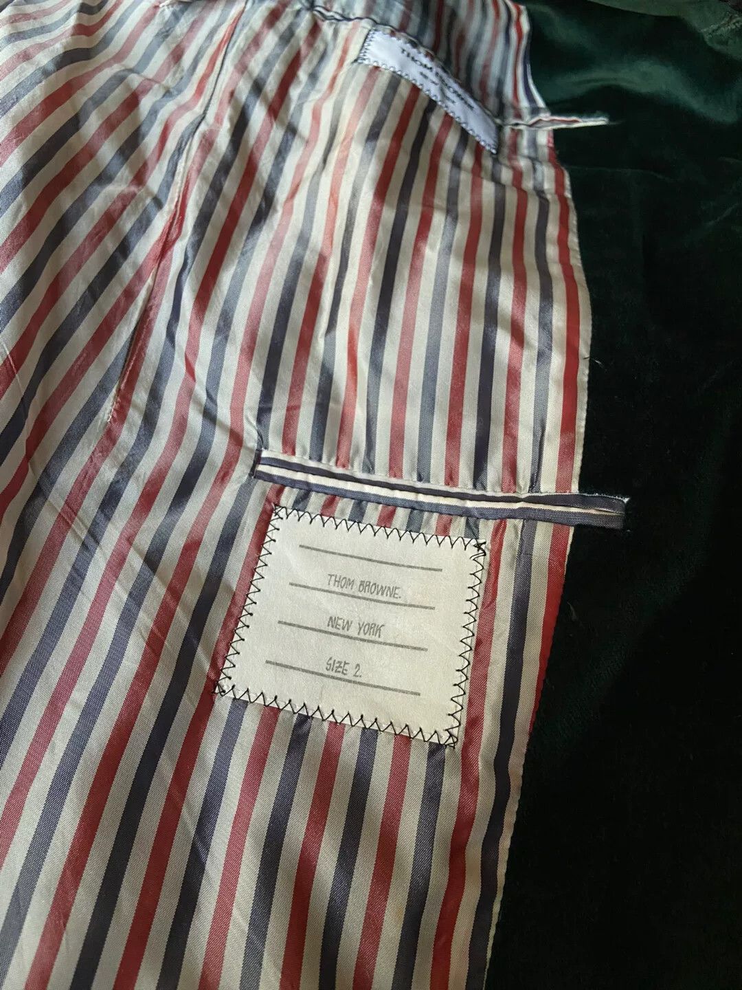 Thom Browne thom browne green velvet tuxedo jacket Size US M / EU 48-50 / 2 - 4 Thumbnail