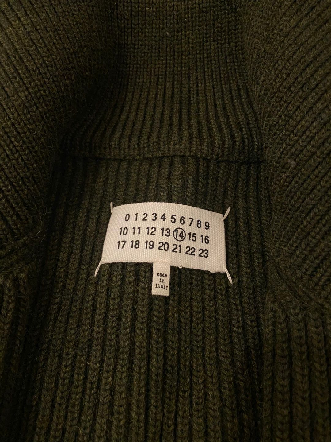 Maison Margiela maison margiela green knitted zip cardigan Size US L / EU 52-54 / 3 - 3 Thumbnail
