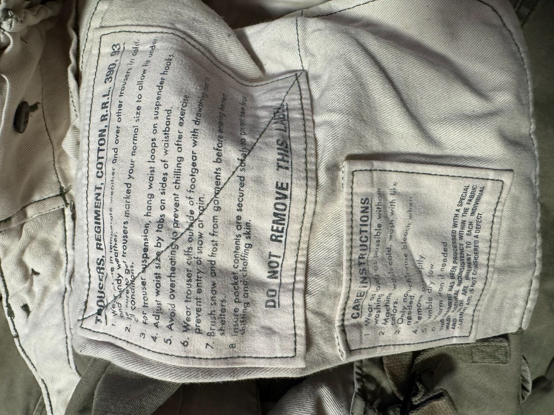 RRL Ralph Lauren RRL M65 Cargo Pants Military Green Utility Trousers Size US 34 / EU 50 - 9 Thumbnail
