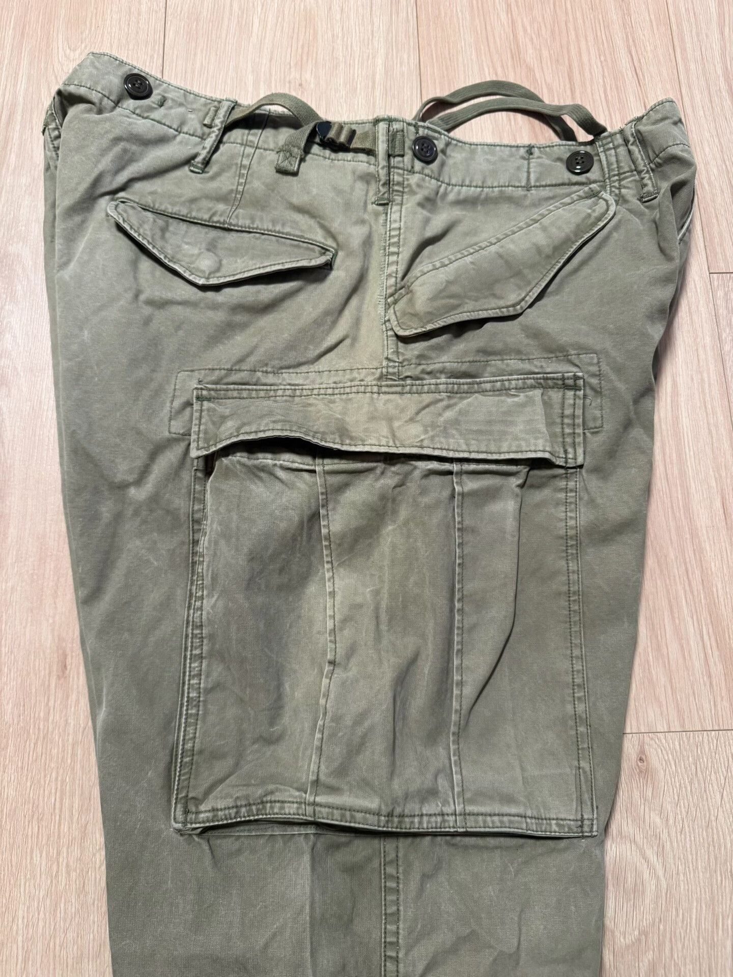 RRL Ralph Lauren RRL M65 Cargo Pants Military Green Utility Trousers Size US 34 / EU 50 - 4 Thumbnail
