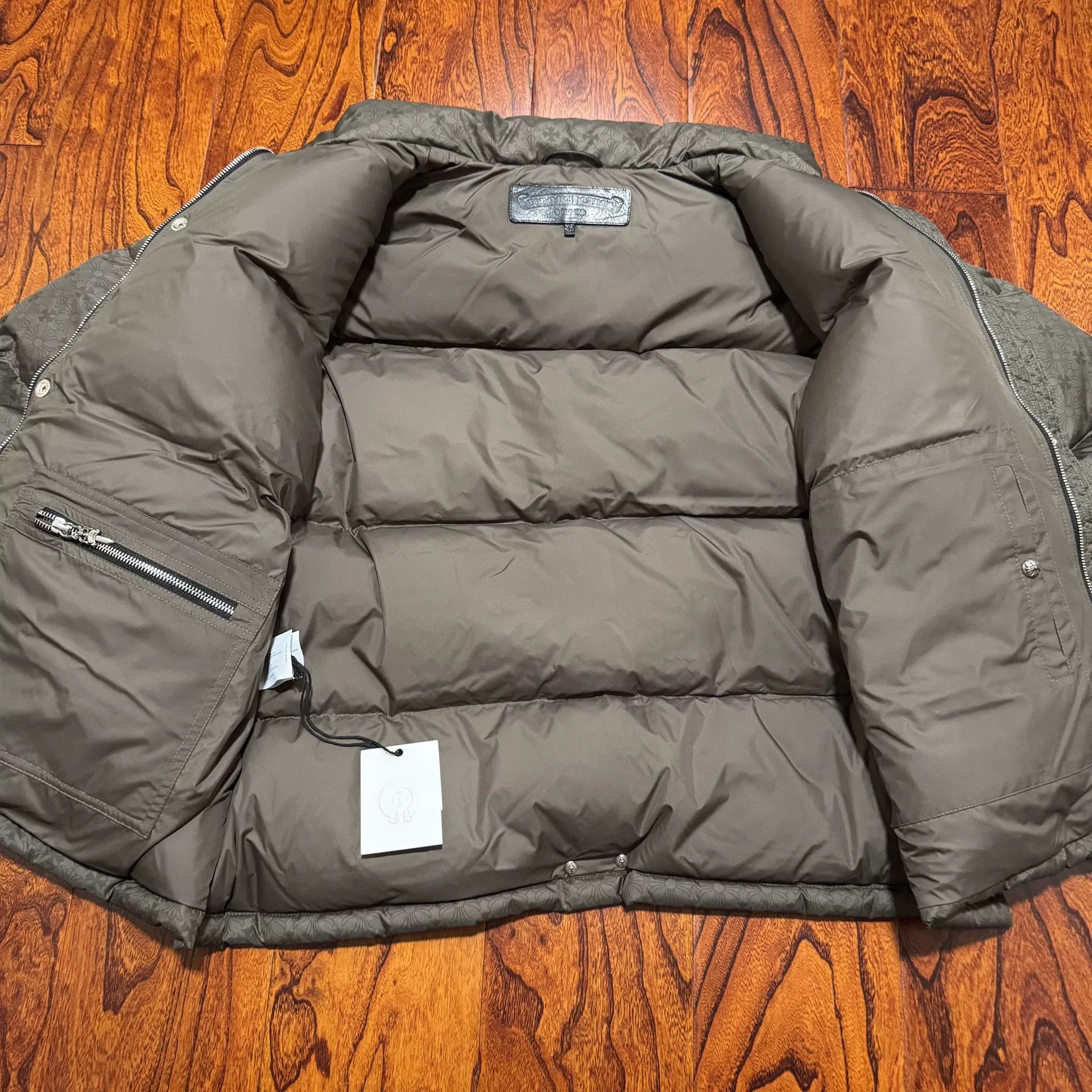 Chrome Hearts chrome hearts olive green puffer jacket Size US L / EU 52-54 / 3 - 2 Thumbnail