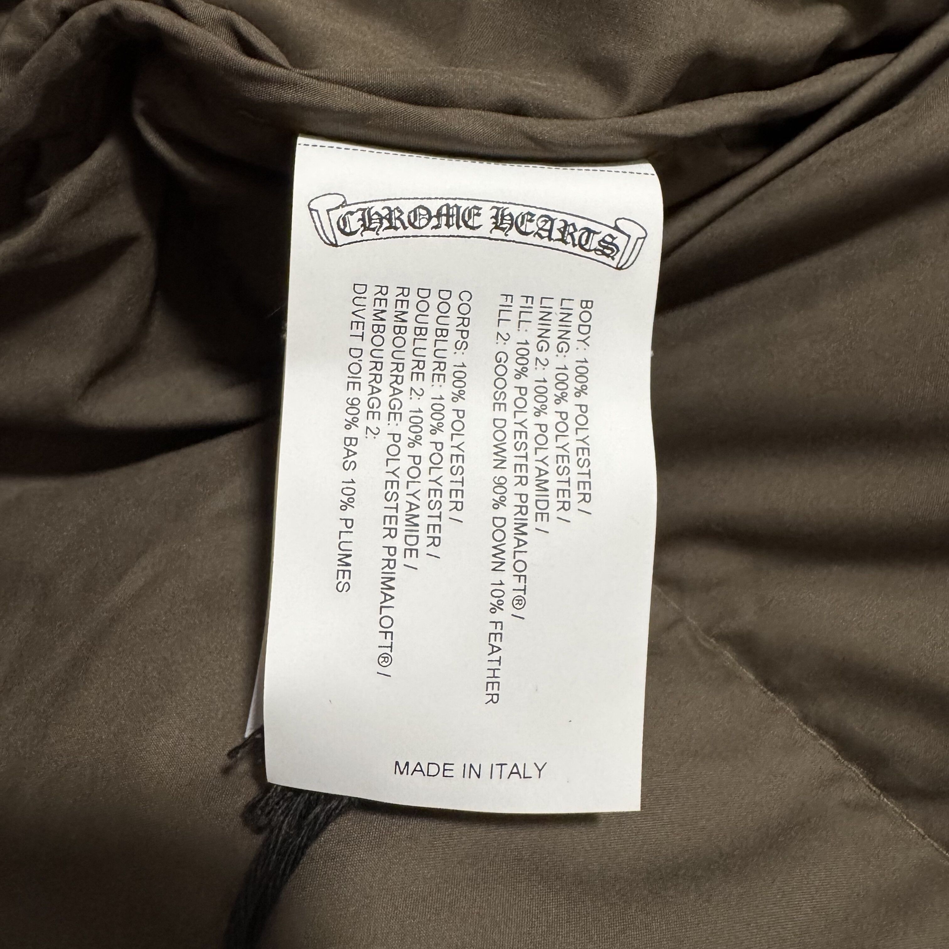 Chrome Hearts chrome hearts olive green puffer jacket Size US L / EU 52-54 / 3 - 5 Thumbnail