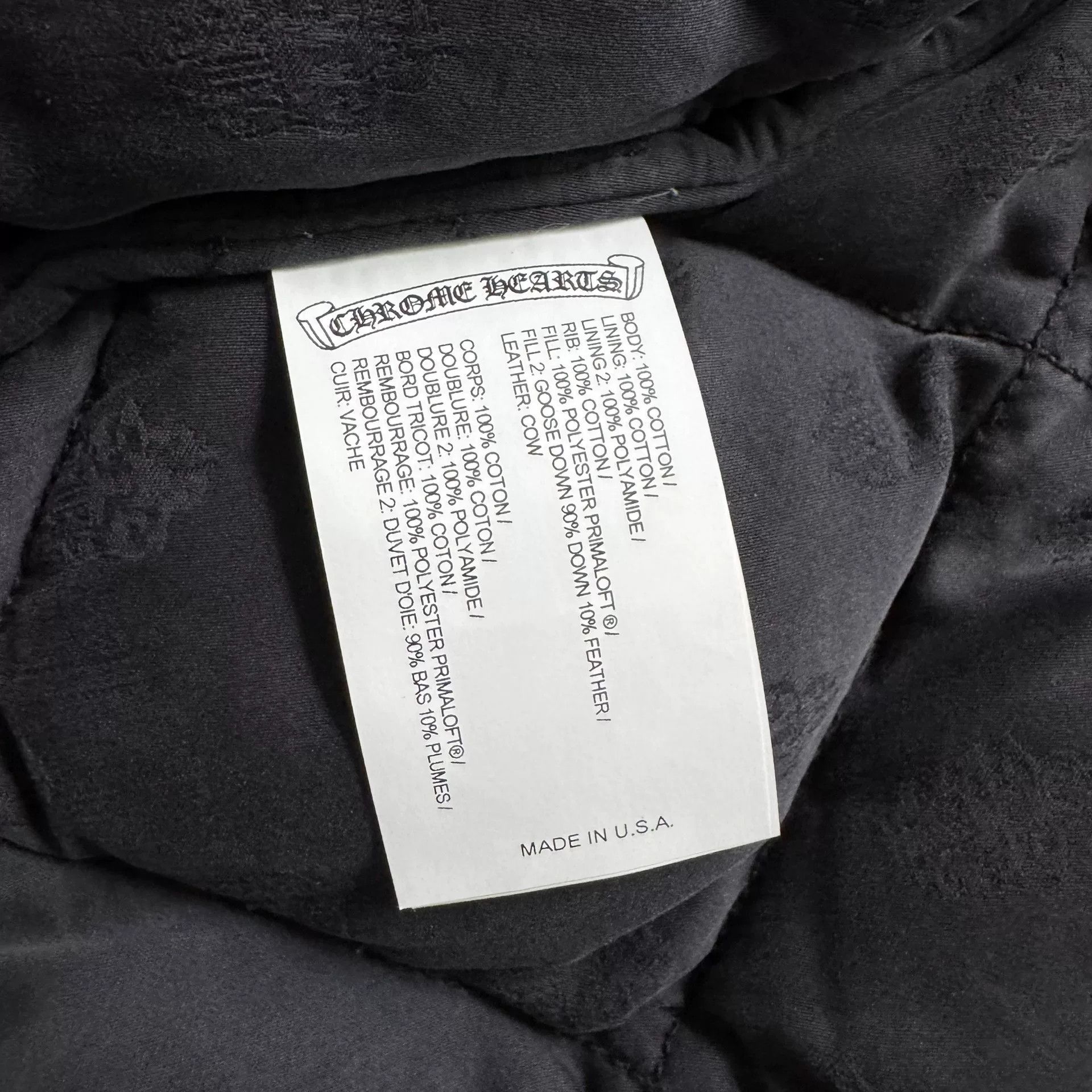 Chrome Hearts blue quilted denim puffer jacket Size US M / EU 48-50 / 2 - 6 Thumbnail