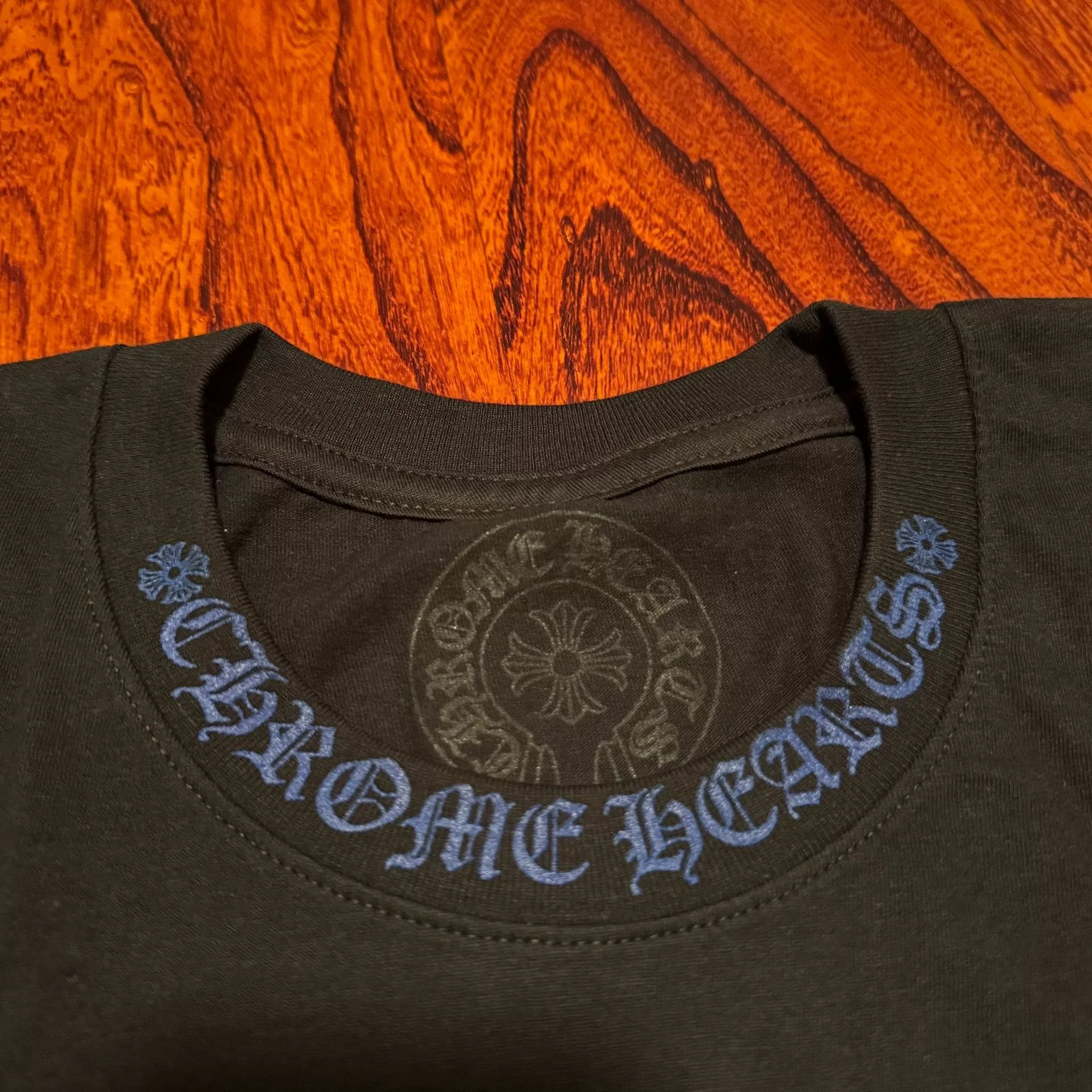 Chrome Hearts chrome hearts black blue letter print tee Size US L / EU 52-54 / 3 - 4 Thumbnail