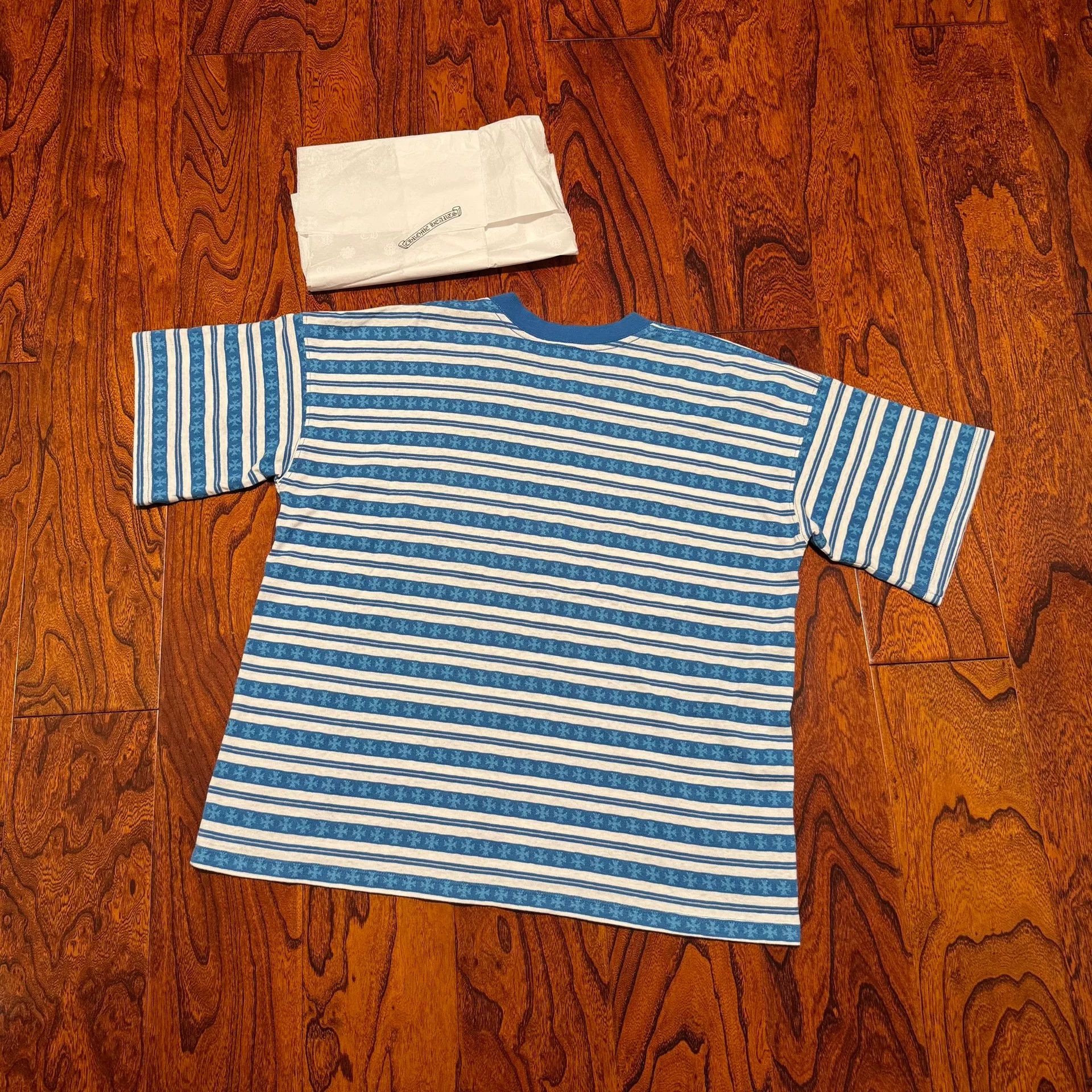 Chrome Hearts chrome hearts blue striped short sleeve t-shirt Size US M / EU 48-50 / 2 - 4 Thumbnail