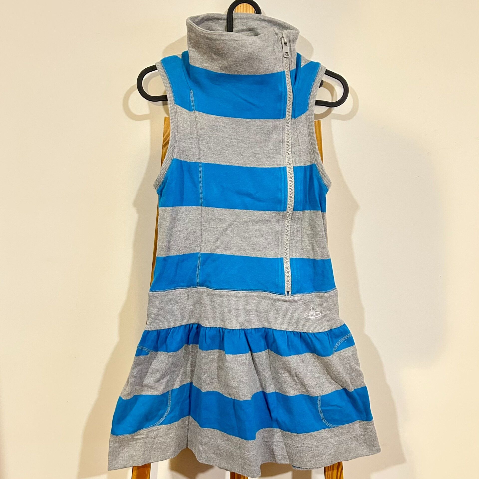 Vivienne Westwood striped sleeveless dress with high collar Size M / US 6-8 / IT 42-44 - 2 Thumbnail
