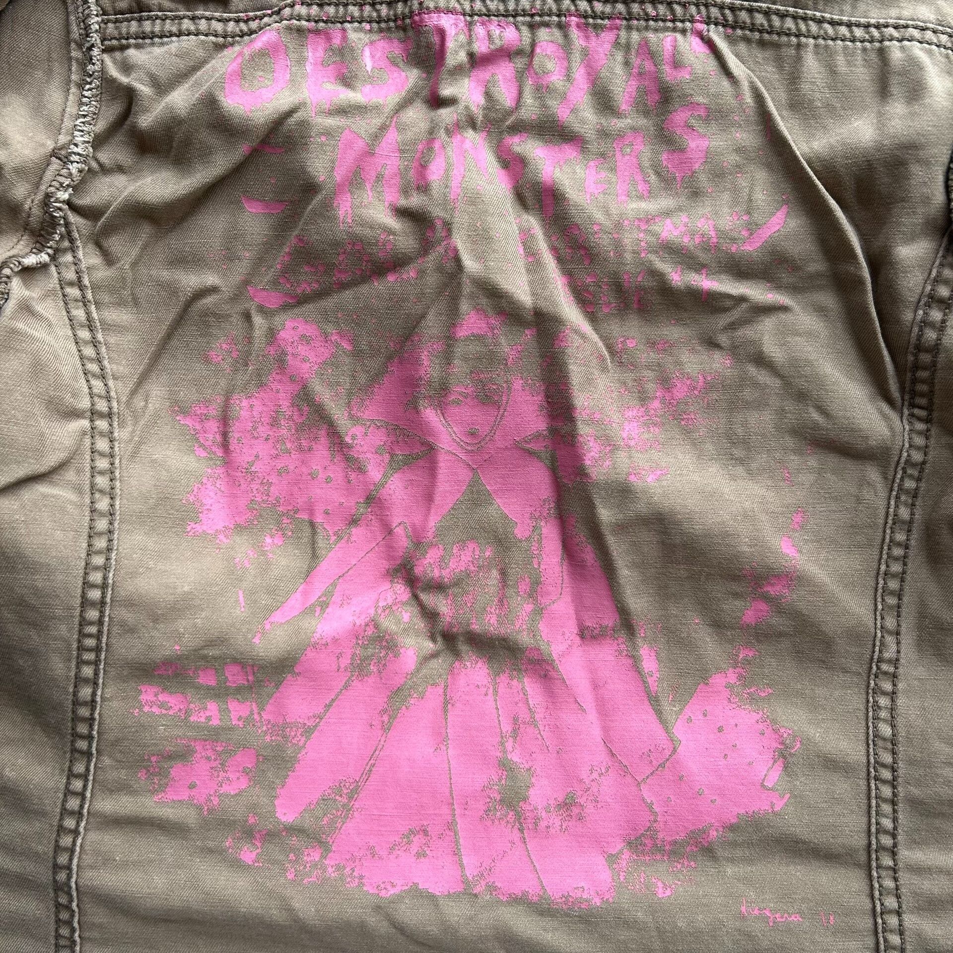 Hysteric Glamour vintage ruffled brown workwear jacket Size M / US 6-8 / IT 42-44 - 7 Thumbnail