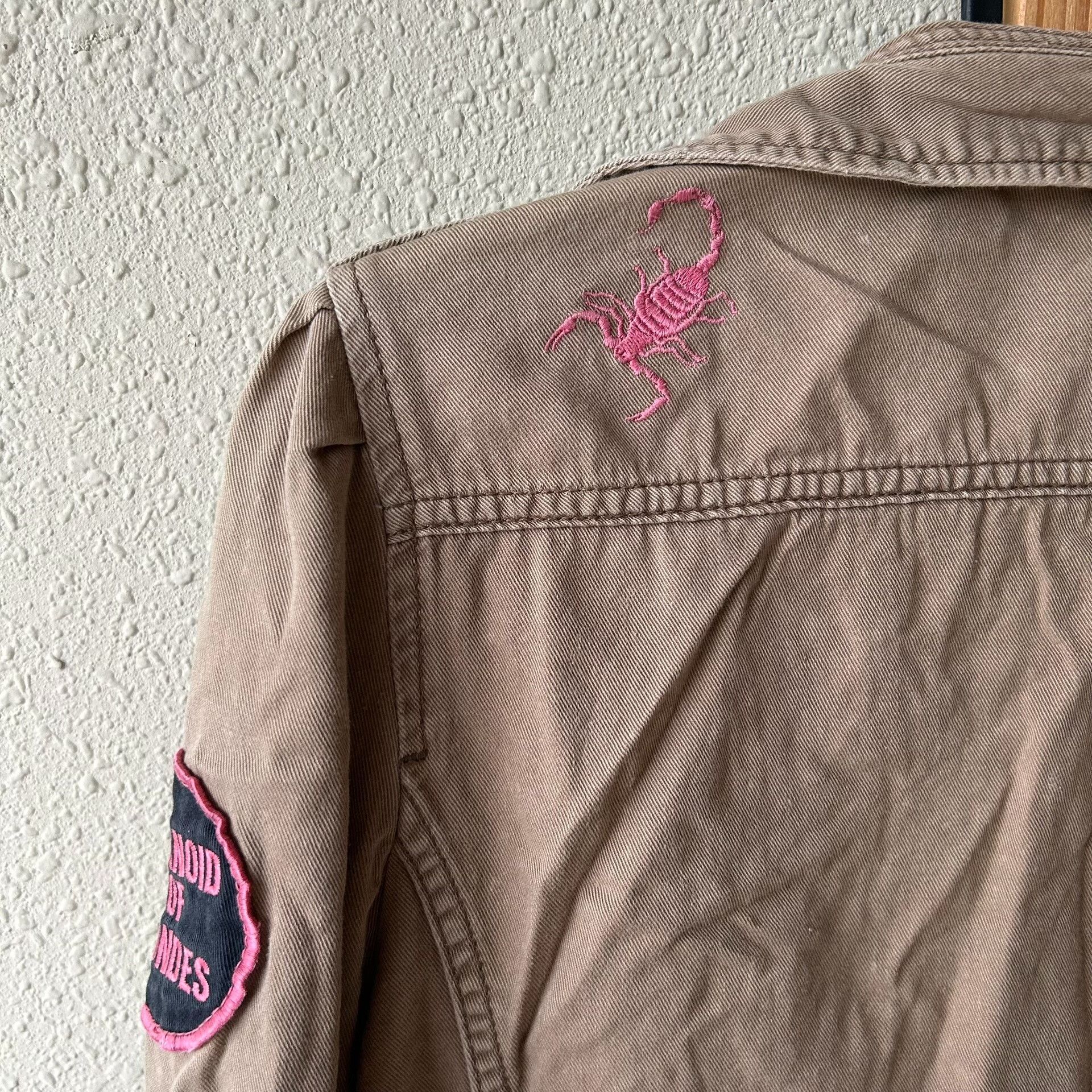 Hysteric Glamour vintage ruffled brown workwear jacket Size M / US 6-8 / IT 42-44 - 5 Thumbnail