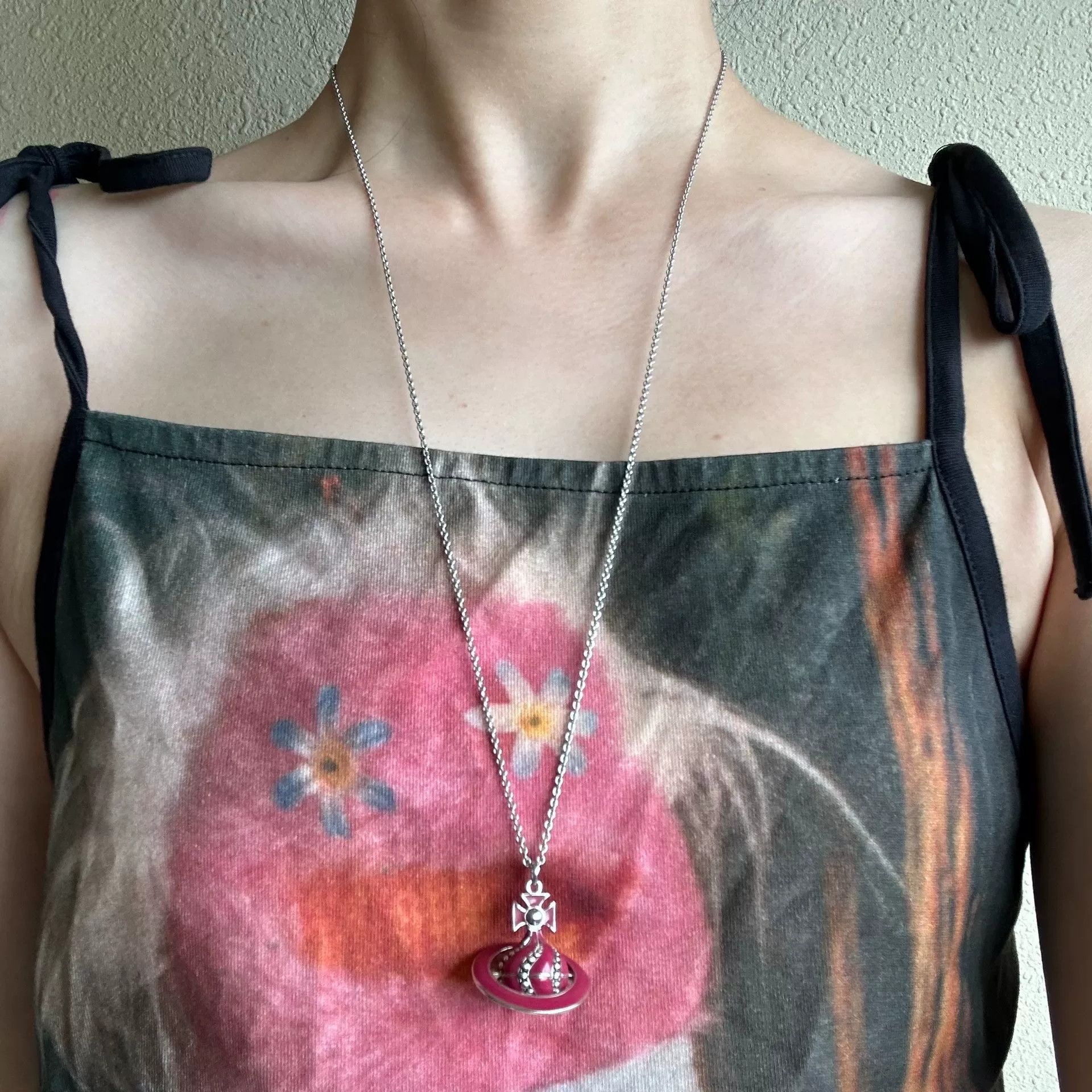 Vivienne Westwood vivienne westwood pink saturn orb necklace Size ONE SIZE - 7 Thumbnail