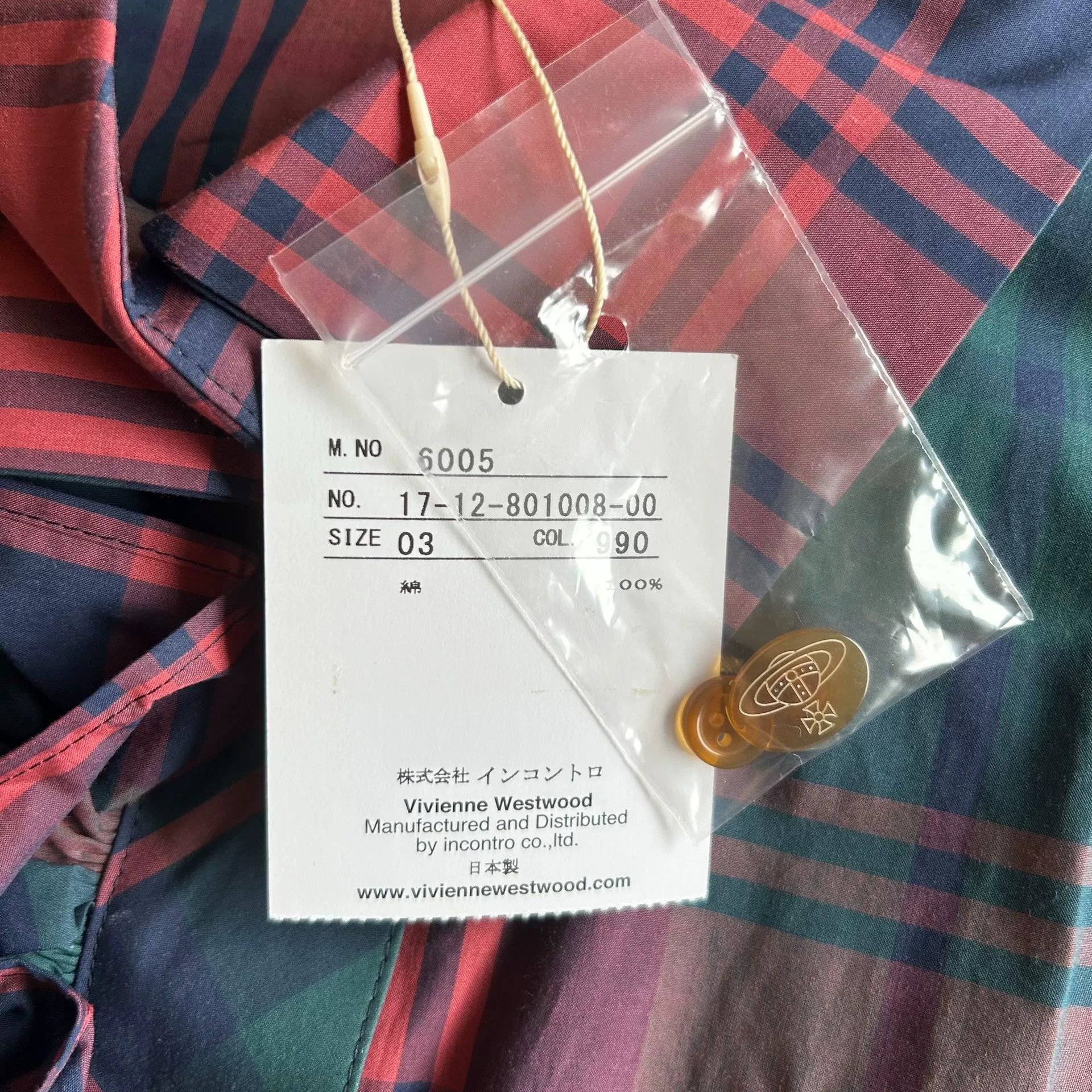 Vivienne Westwood red plaid ruffled blouse by vivienne westwood Size M / US 6-8 / IT 42-44 - 5 Thumbnail