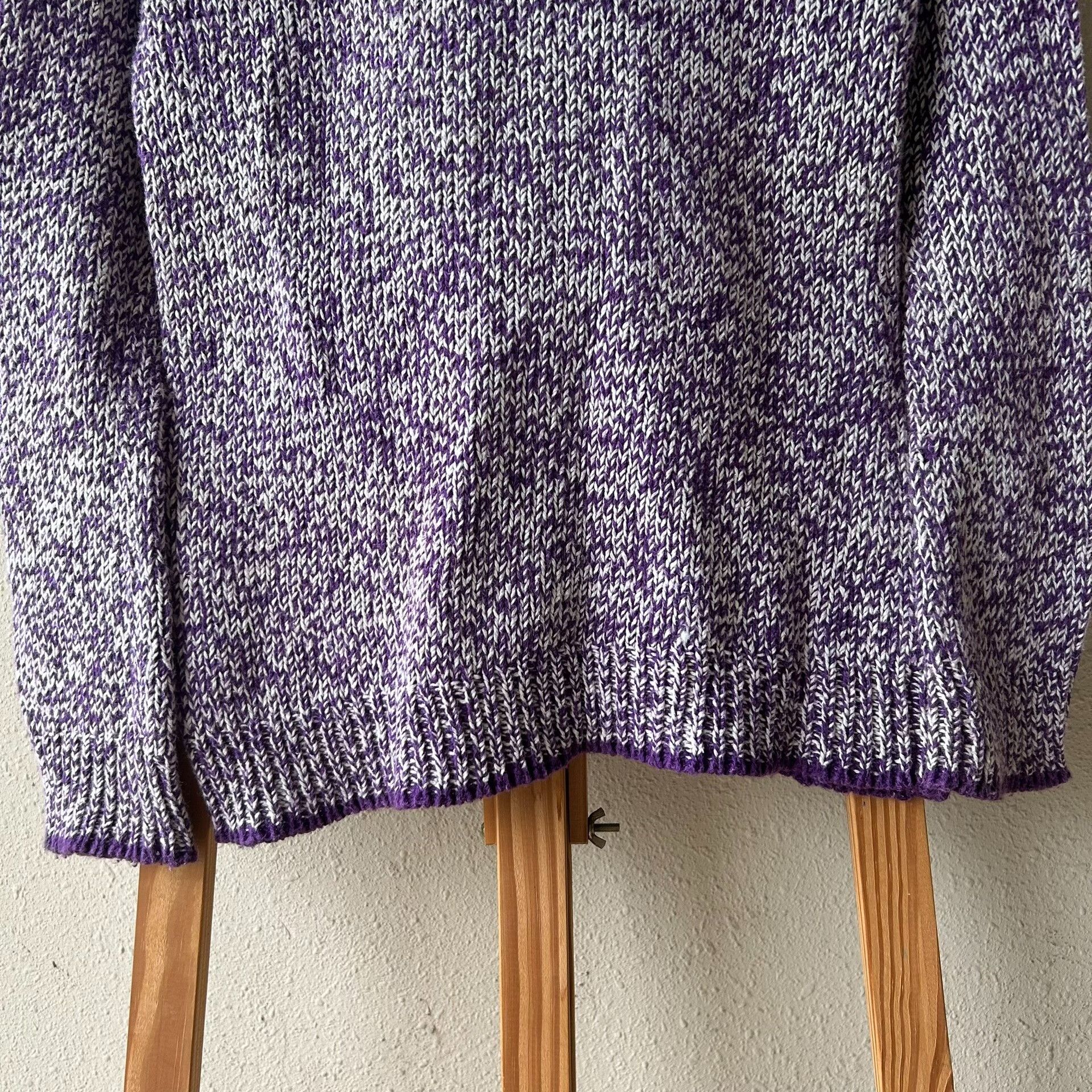 Hysteric Glamour vintage purple knitted hoodie with doll design Size ONE SIZE - 5 Thumbnail