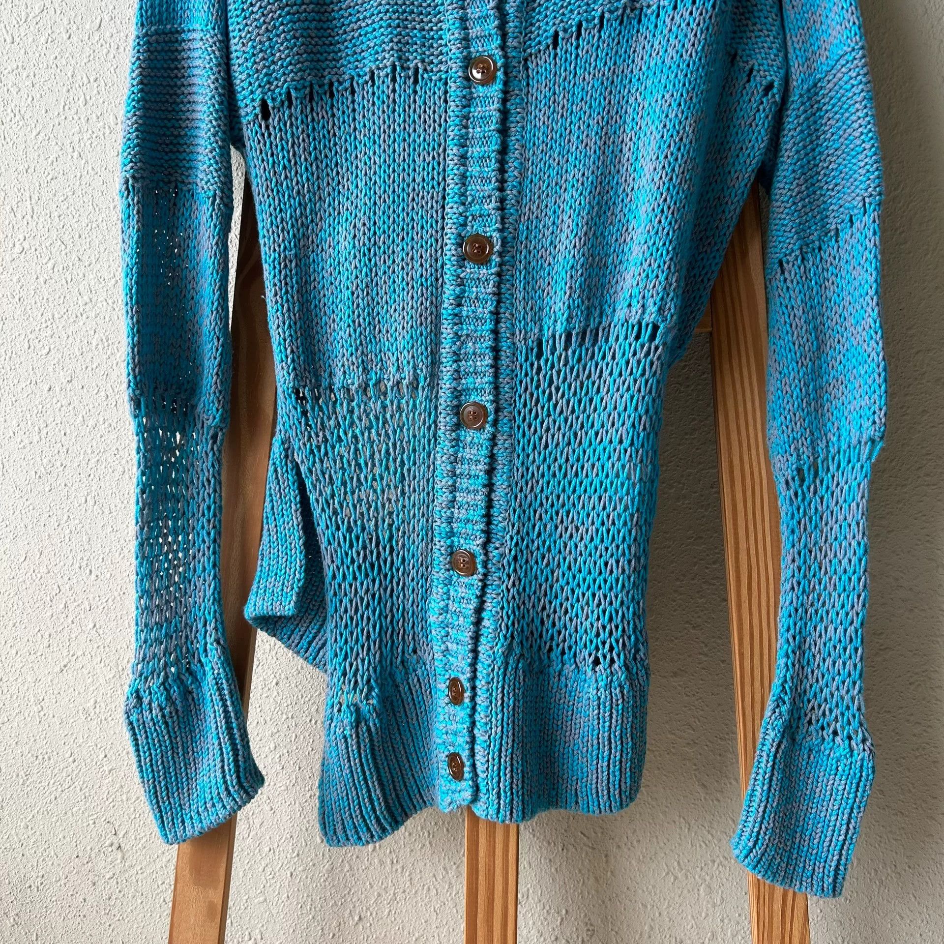 Vivienne Westwood vivienne westwood blue irregular knit cardigan Size M / US 6-8 / IT 42-44 - 6 Thumbnail