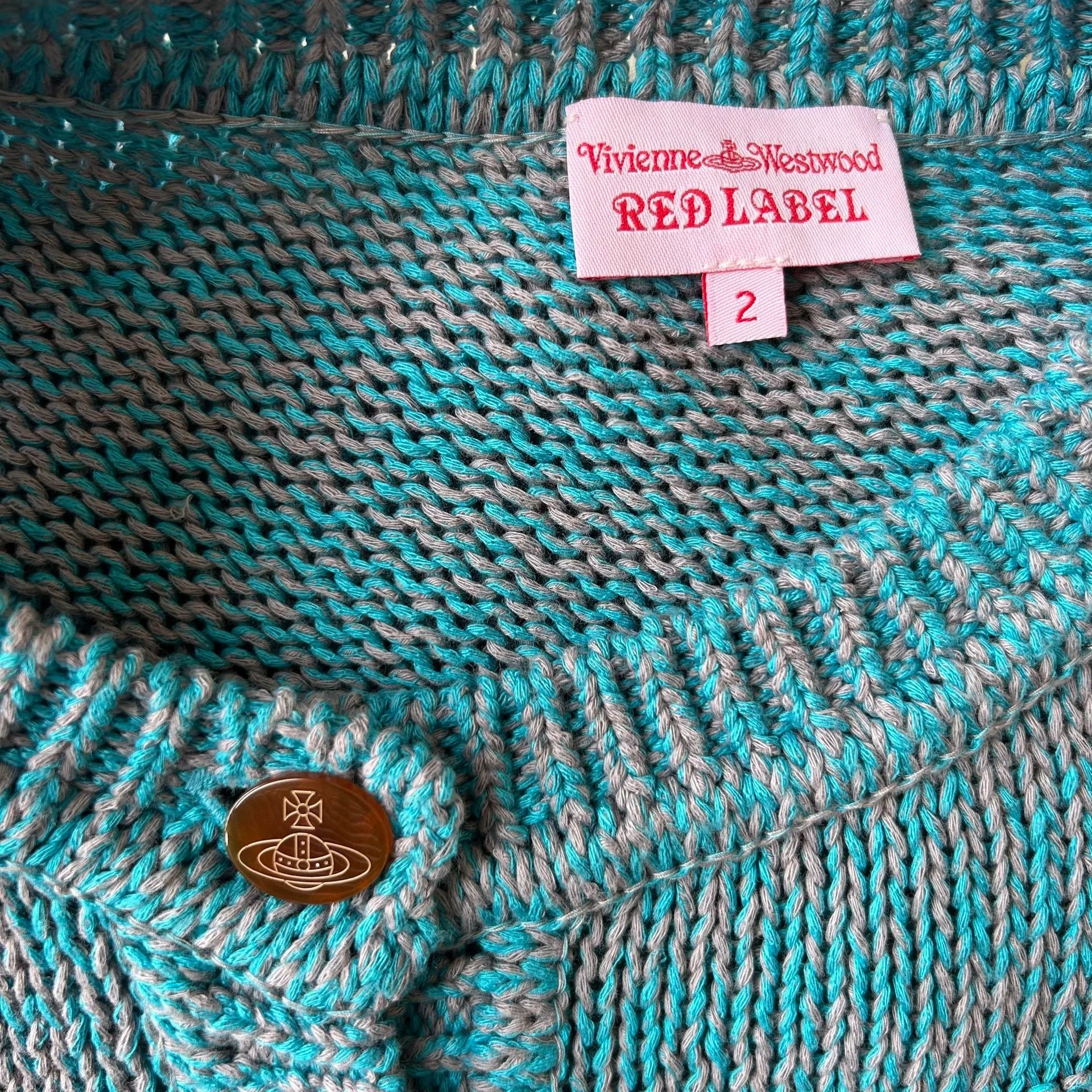 Vivienne Westwood vivienne westwood blue irregular knit cardigan Size M / US 6-8 / IT 42-44 - 8 Thumbnail