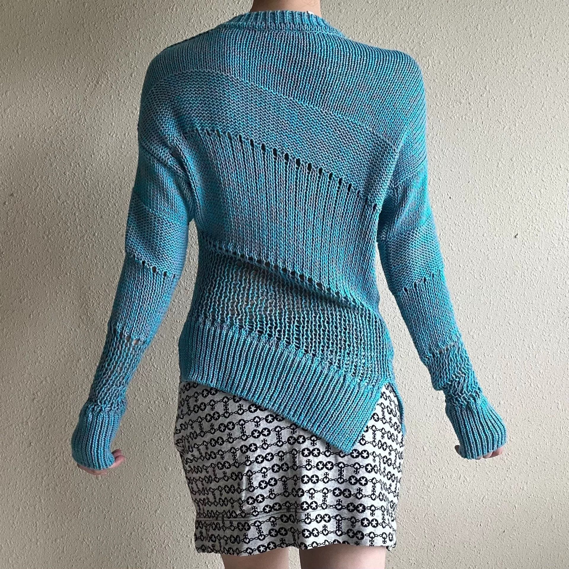 Vivienne Westwood vivienne westwood blue irregular knit cardigan Size M / US 6-8 / IT 42-44 - 3 Thumbnail