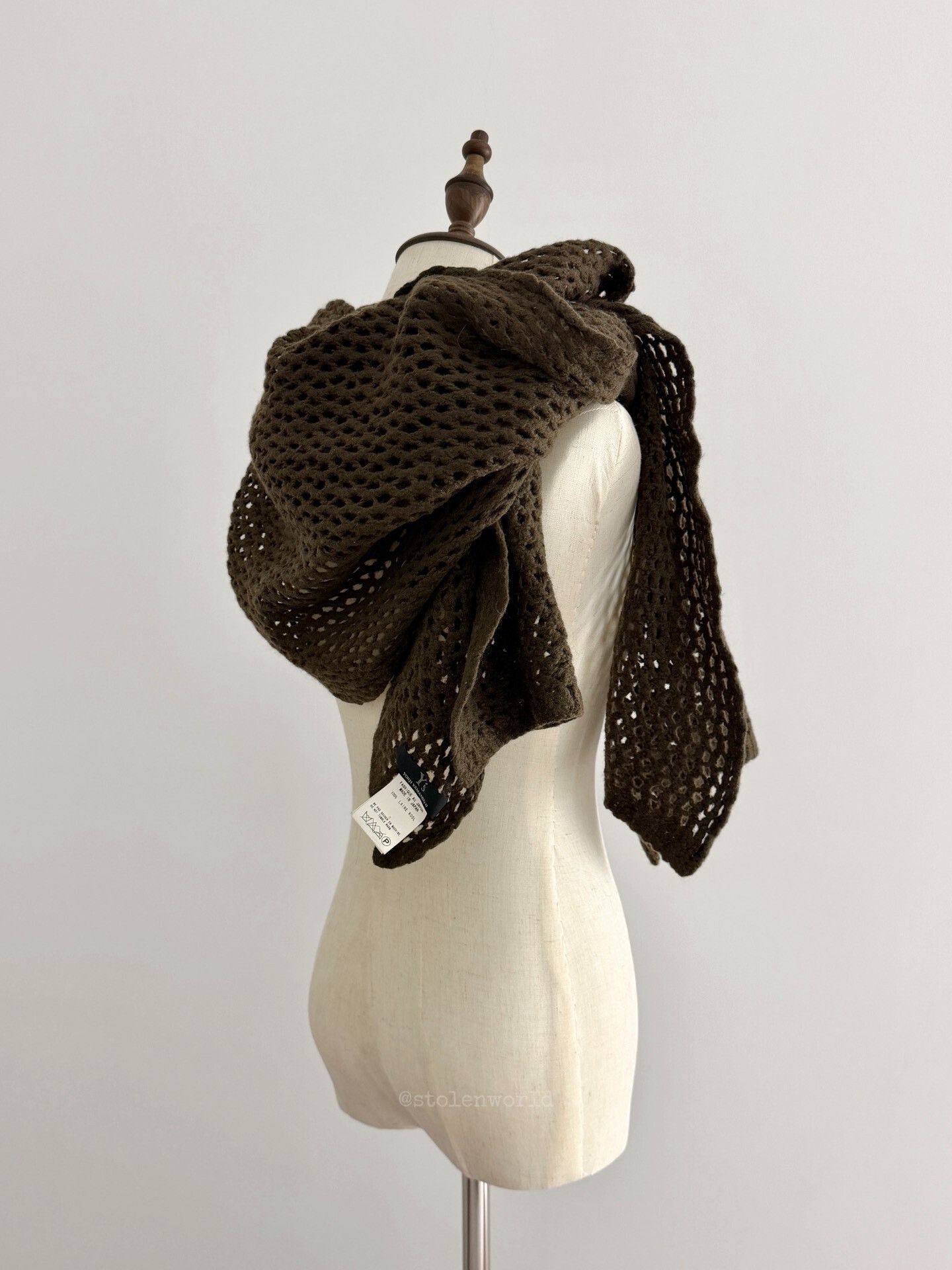 Y's wool crochet scarf by y's Size ONE SIZE - 4 Thumbnail