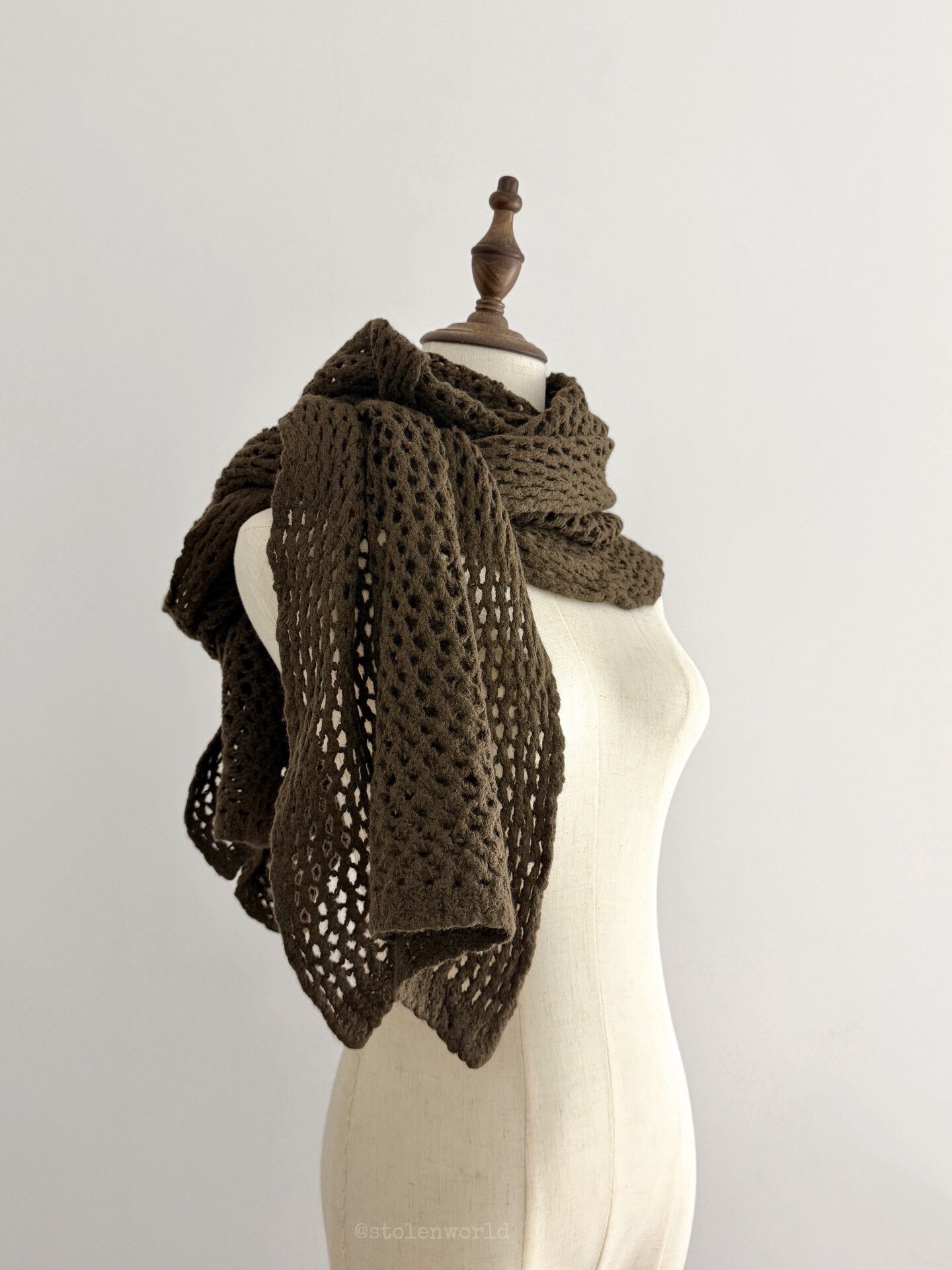 Y's wool crochet scarf by y's Size ONE SIZE - 3 Thumbnail