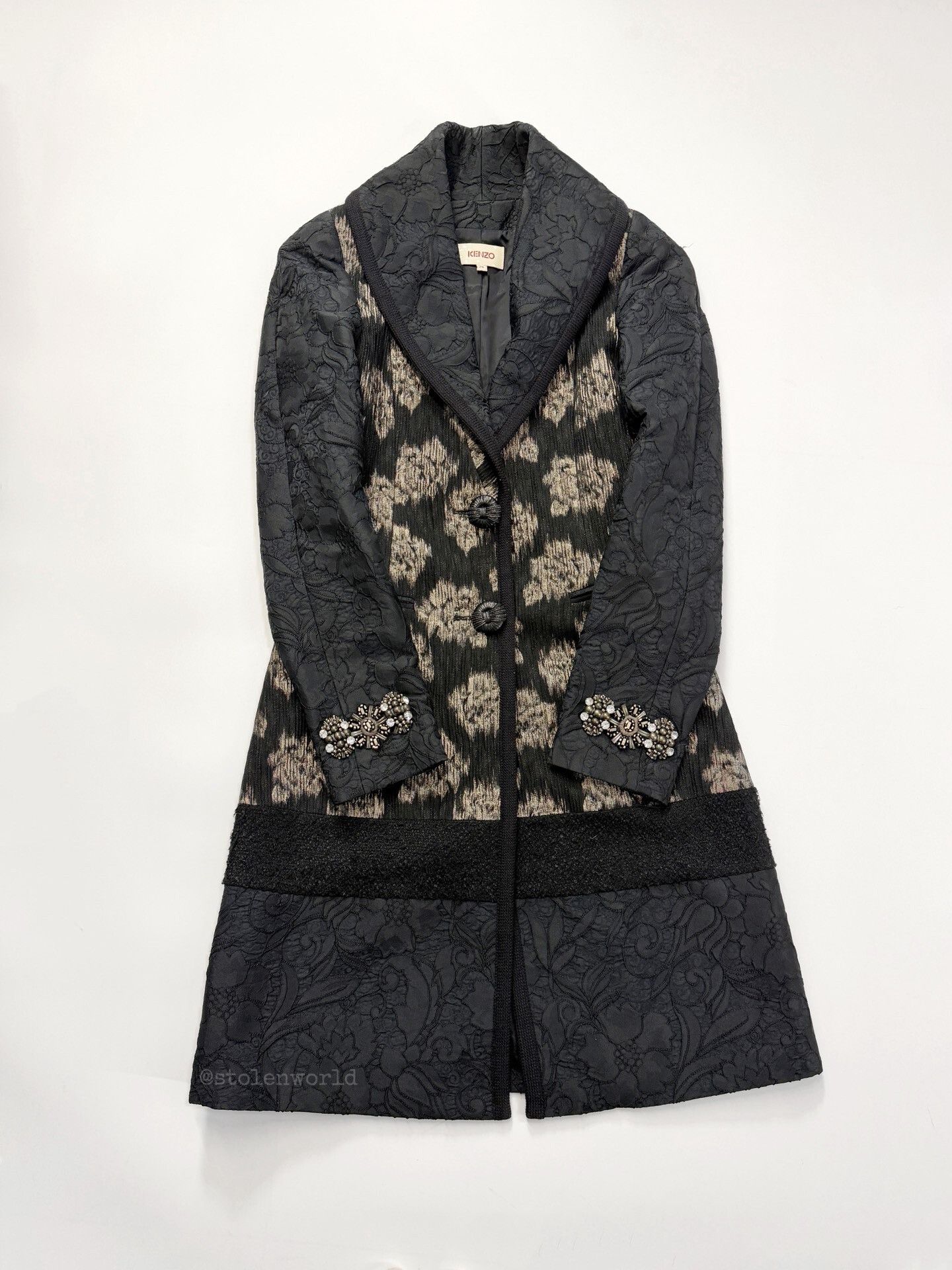 Kenzo kenzo floral embellished coat with intricate detailing Size M / US 6-8 / IT 42-44 - 5 Thumbnail