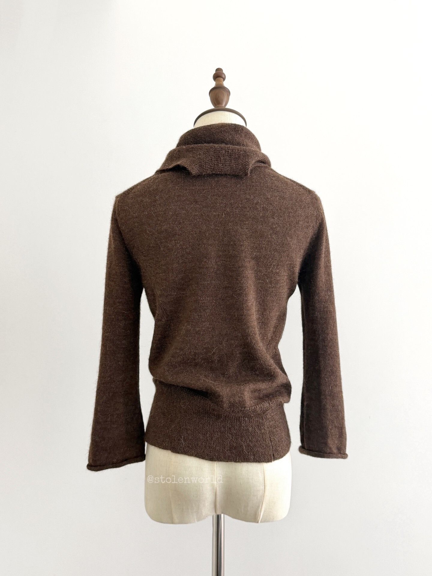 Limi Feu irregular knit top with attached scarf Size S / US 4 / IT 40 - 4 Thumbnail