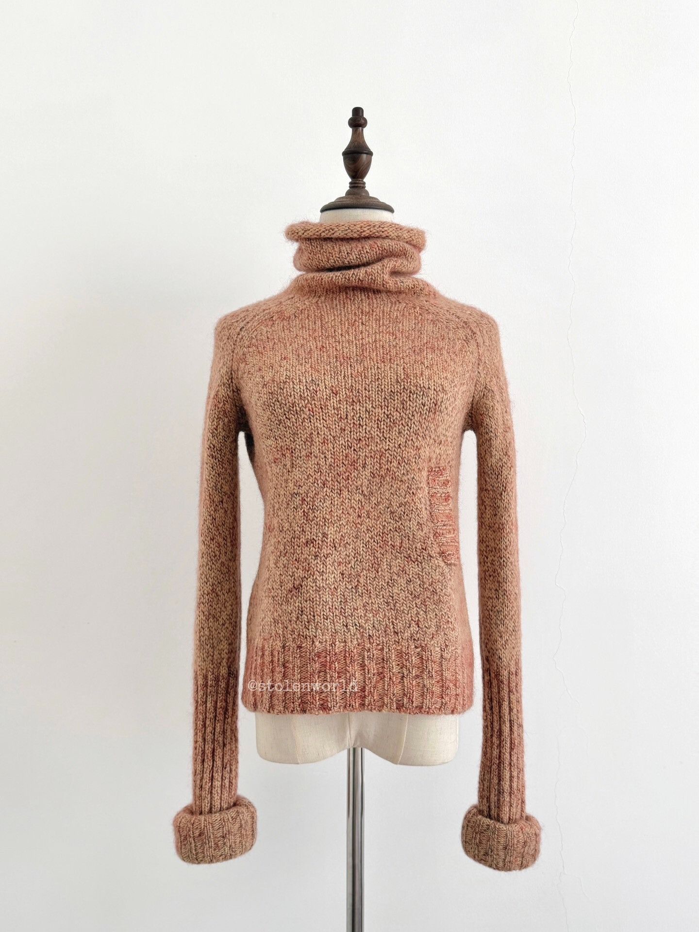 Y's pink knit turtleneck sweater with pocket Size S / US 4 / IT 40 - 6 Thumbnail