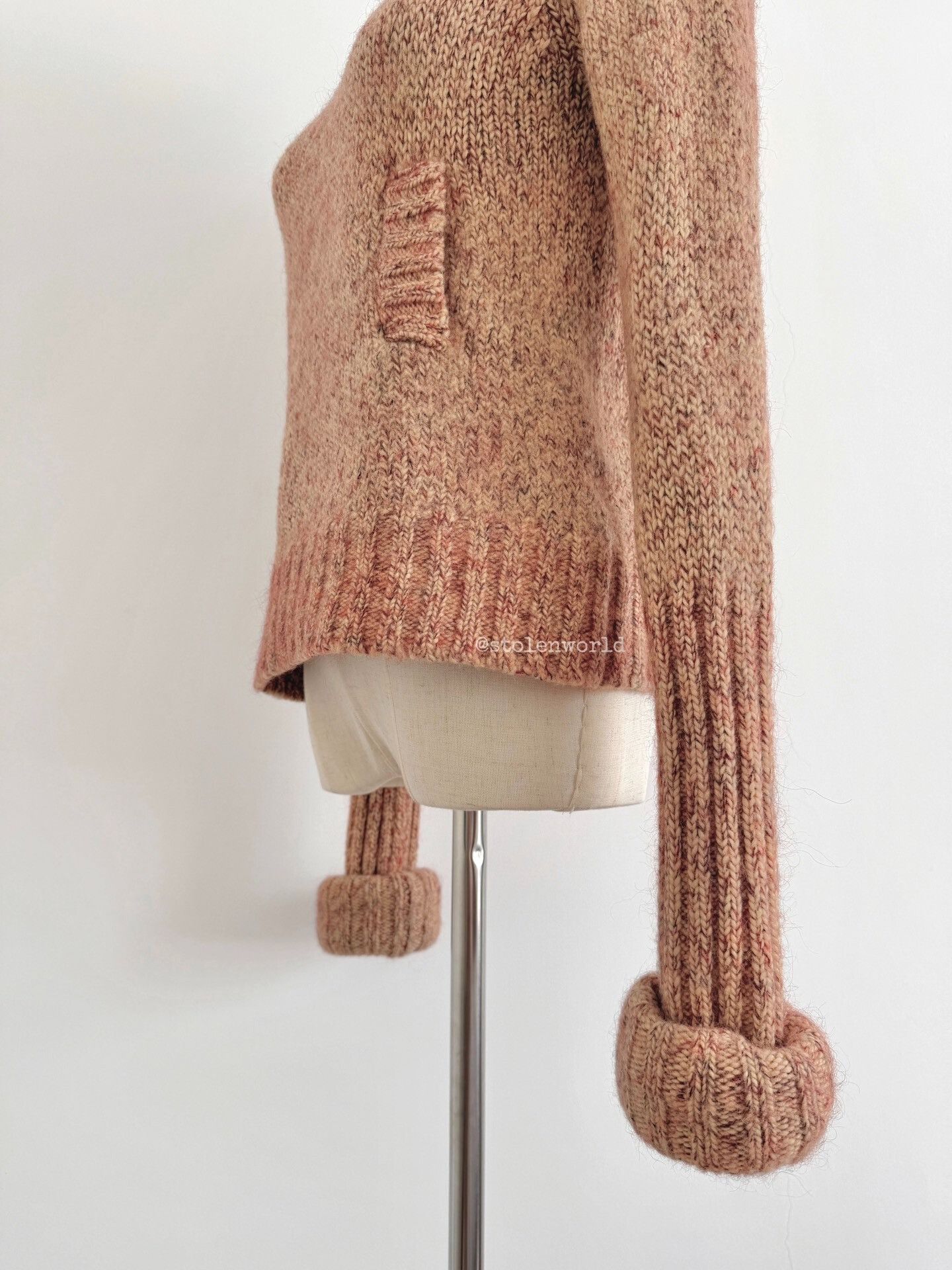 Y's pink knit turtleneck sweater with pocket Size S / US 4 / IT 40 - 7 Thumbnail