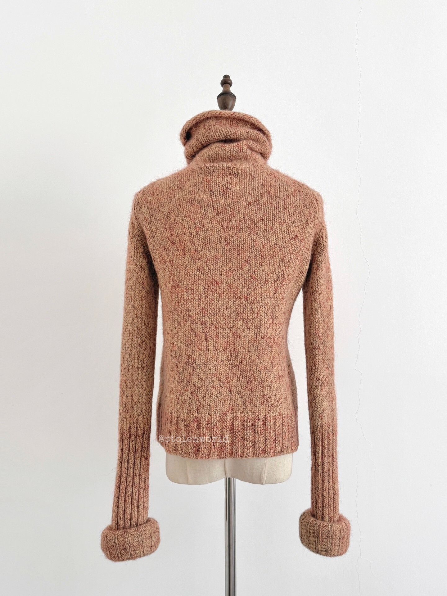 Y's pink knit turtleneck sweater with pocket Size S / US 4 / IT 40 - 8 Thumbnail