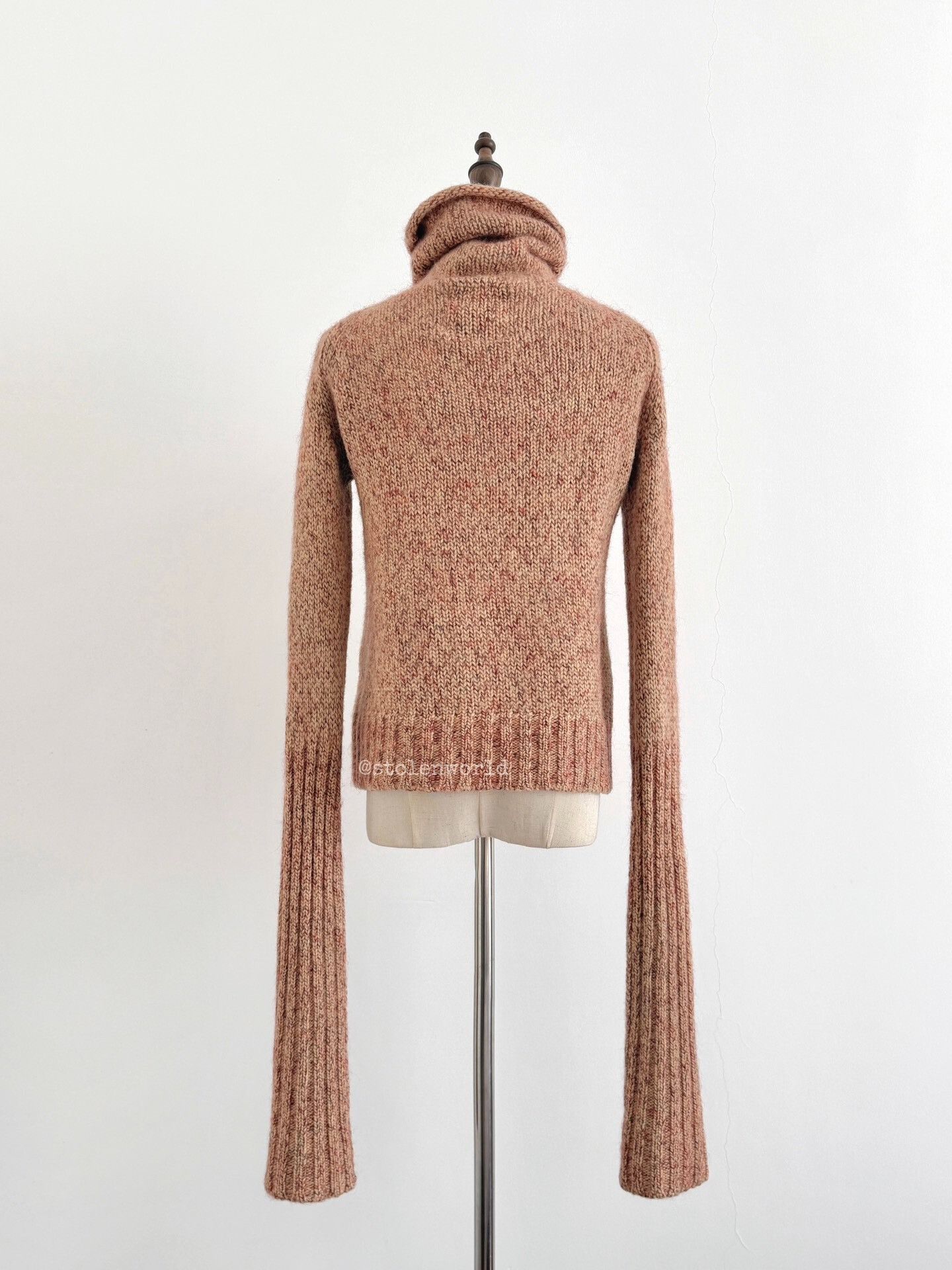 Y's pink knit turtleneck sweater with pocket Size S / US 4 / IT 40 - 2 Thumbnail