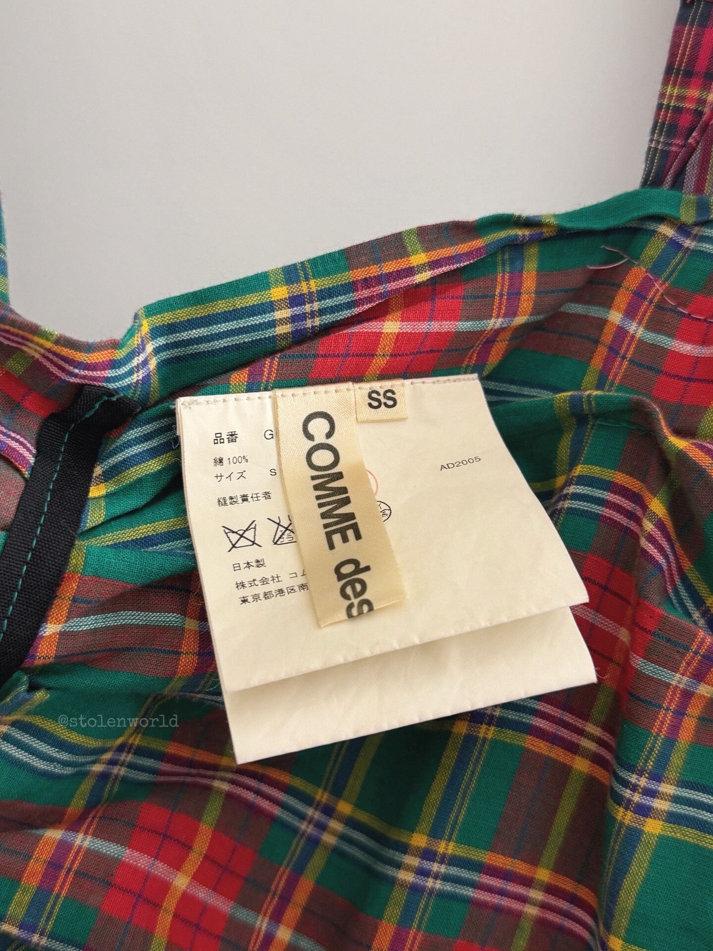 Comme des Garcons comme des garcons plaid draped skirt Size 22" - 9 Thumbnail