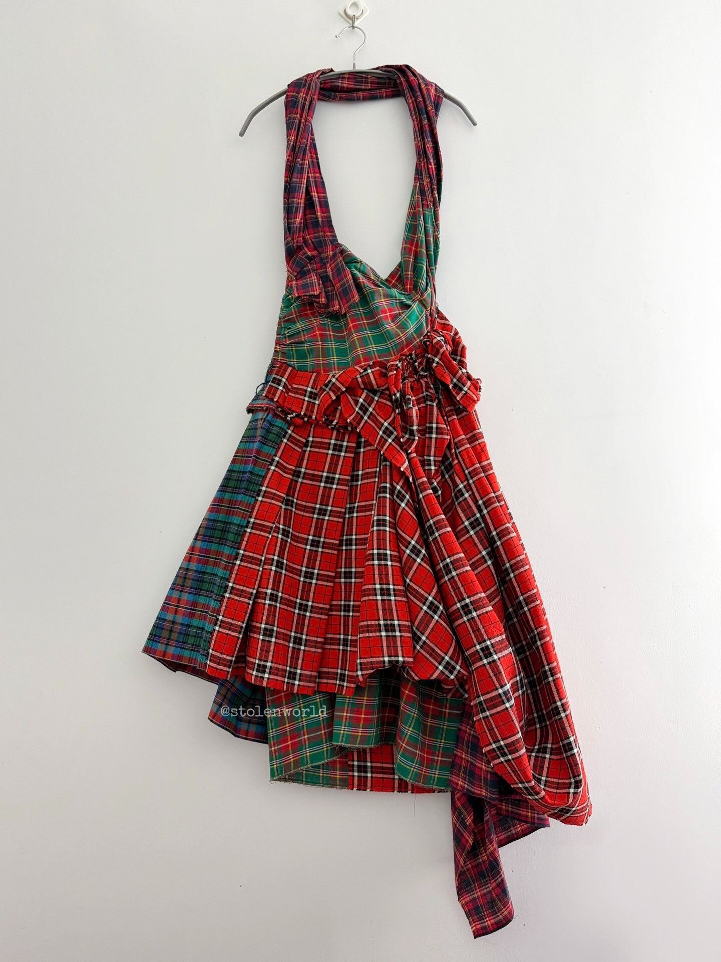 Comme des Garcons comme des garcons plaid draped skirt Size 22" - 5 Thumbnail