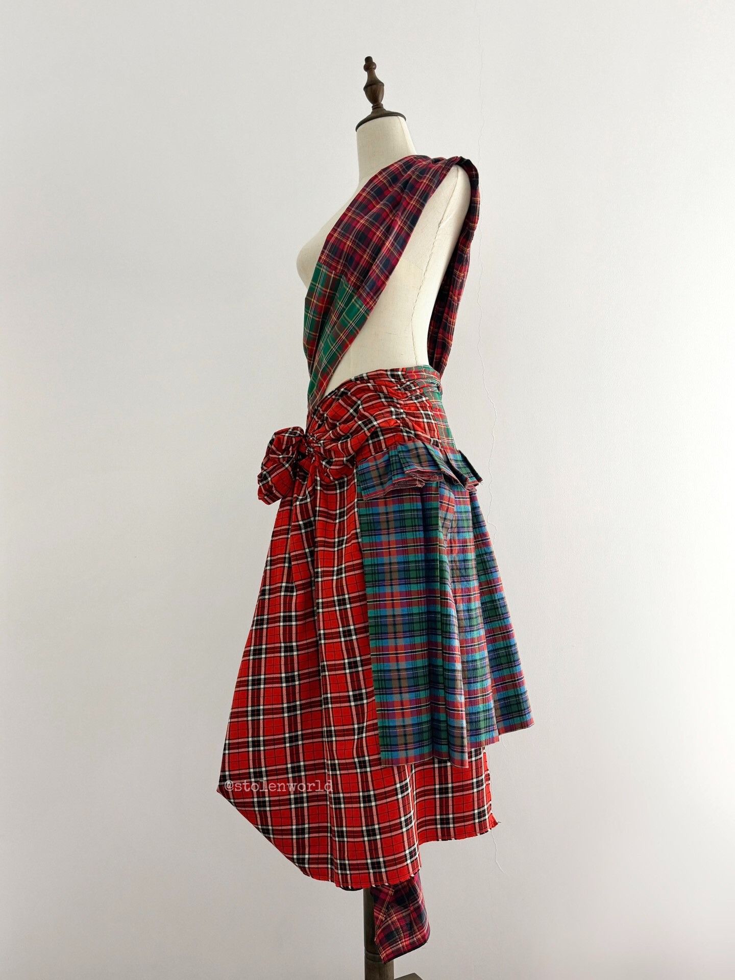 Comme des Garcons comme des garcons plaid draped skirt Size 22" - 7 Thumbnail