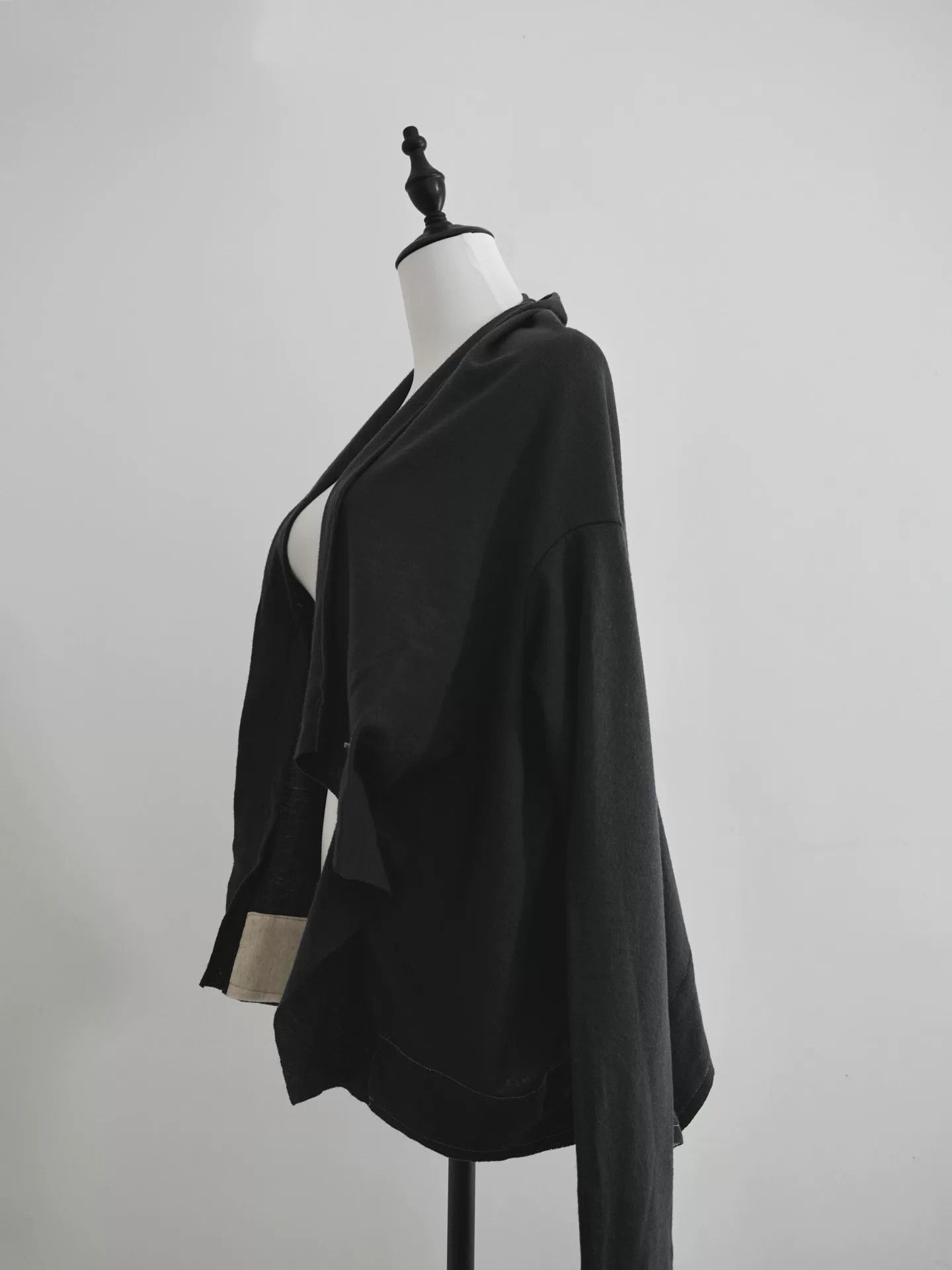 Y's 2-Way Irregular Wool Pullover Sweater Size M / US 6-8 / IT 42-44 - 7 Thumbnail