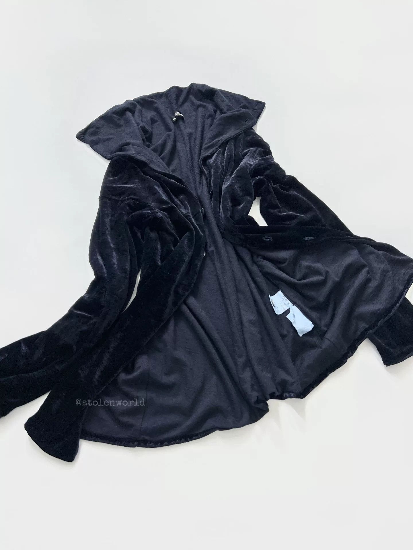 Comme des Garcons blue velvet high-neck blouse Size ONE SIZE - 8 Thumbnail