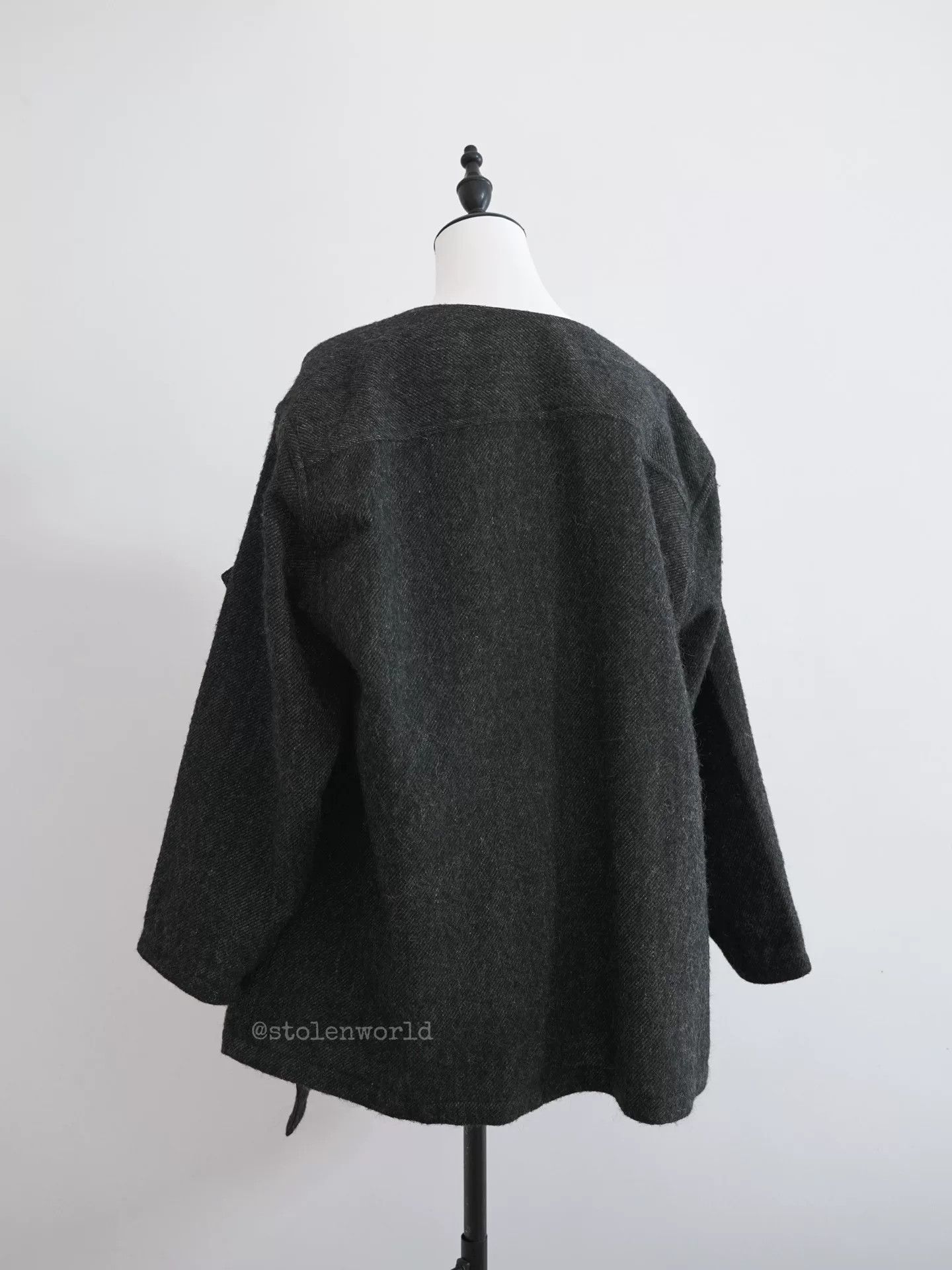 Issey Miyake 80s Issey Miyake Wool Coat with Iron Fastening Size M / US 6-8 / IT 42-44 - 7 Thumbnail