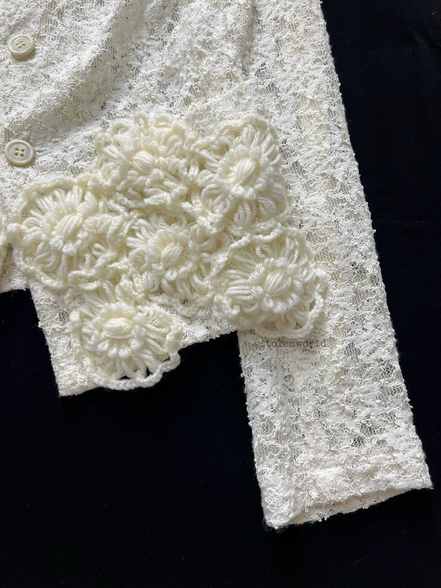 Comme des Garcons comme des garcons lace hook cardigan Size M / US 6-8 / IT 42-44 - 3 Thumbnail