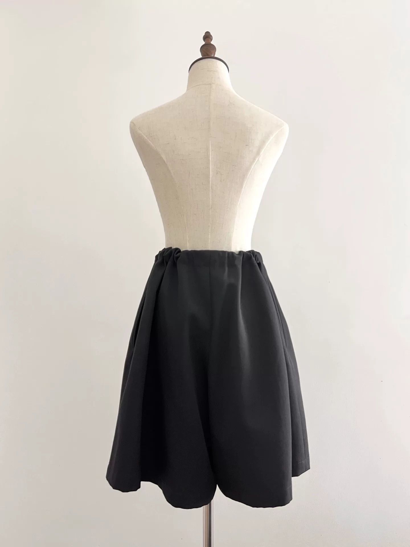 Yohji Yamamoto Yohji Yamamoto Black Tie Waist Shorts Size 23" - 8 Thumbnail