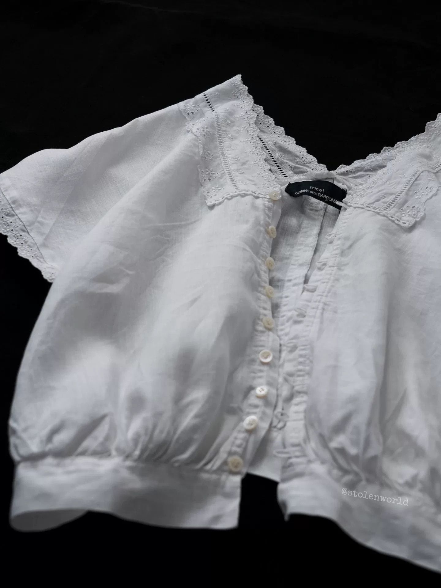 Comme des Garcons comme des garçons linen lace top Size S / US 4 / IT 40 - 2 Thumbnail