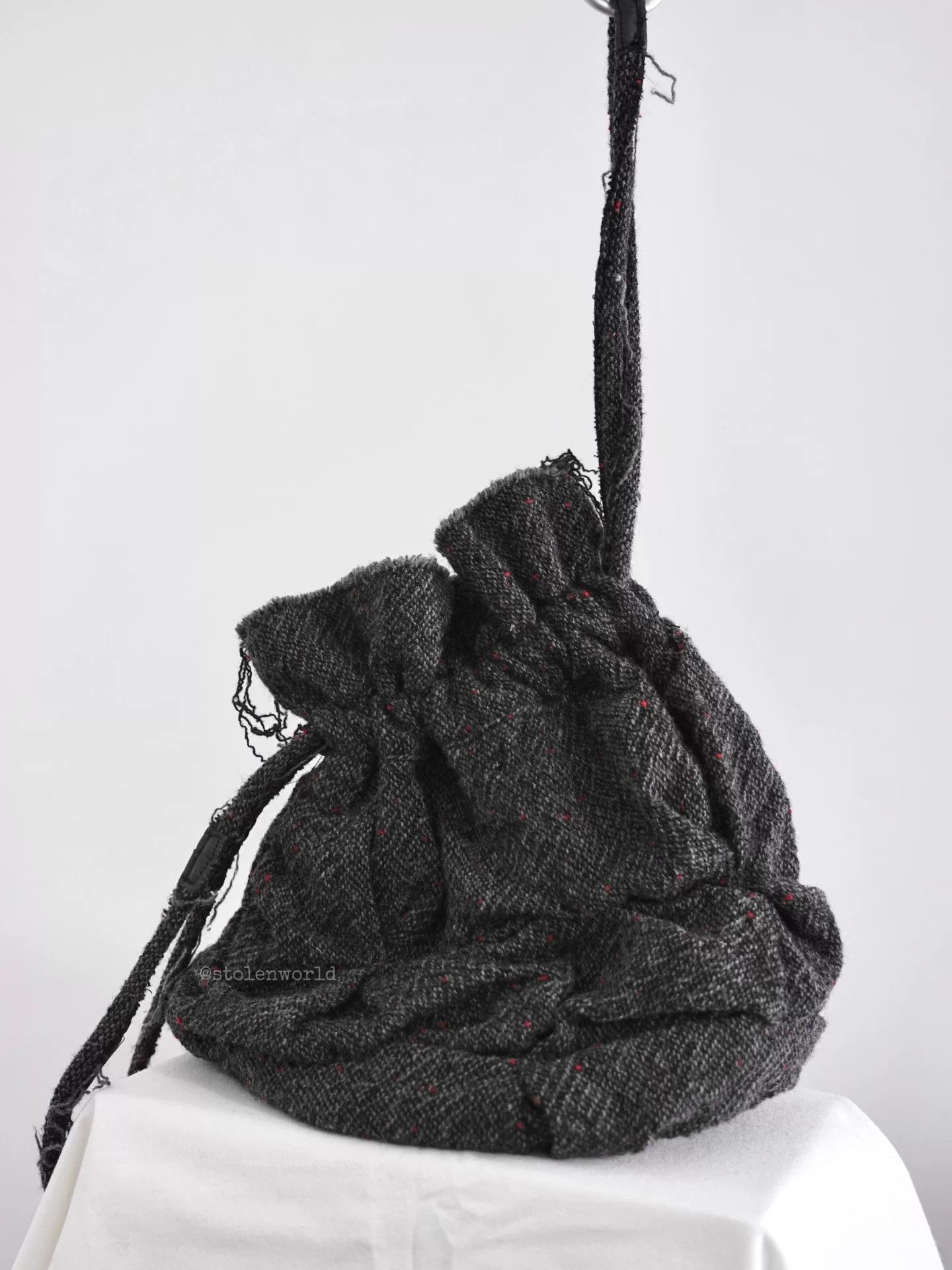 Junya Watanabe charming wool round bag with drawstring Size ONE SIZE - 6 Thumbnail