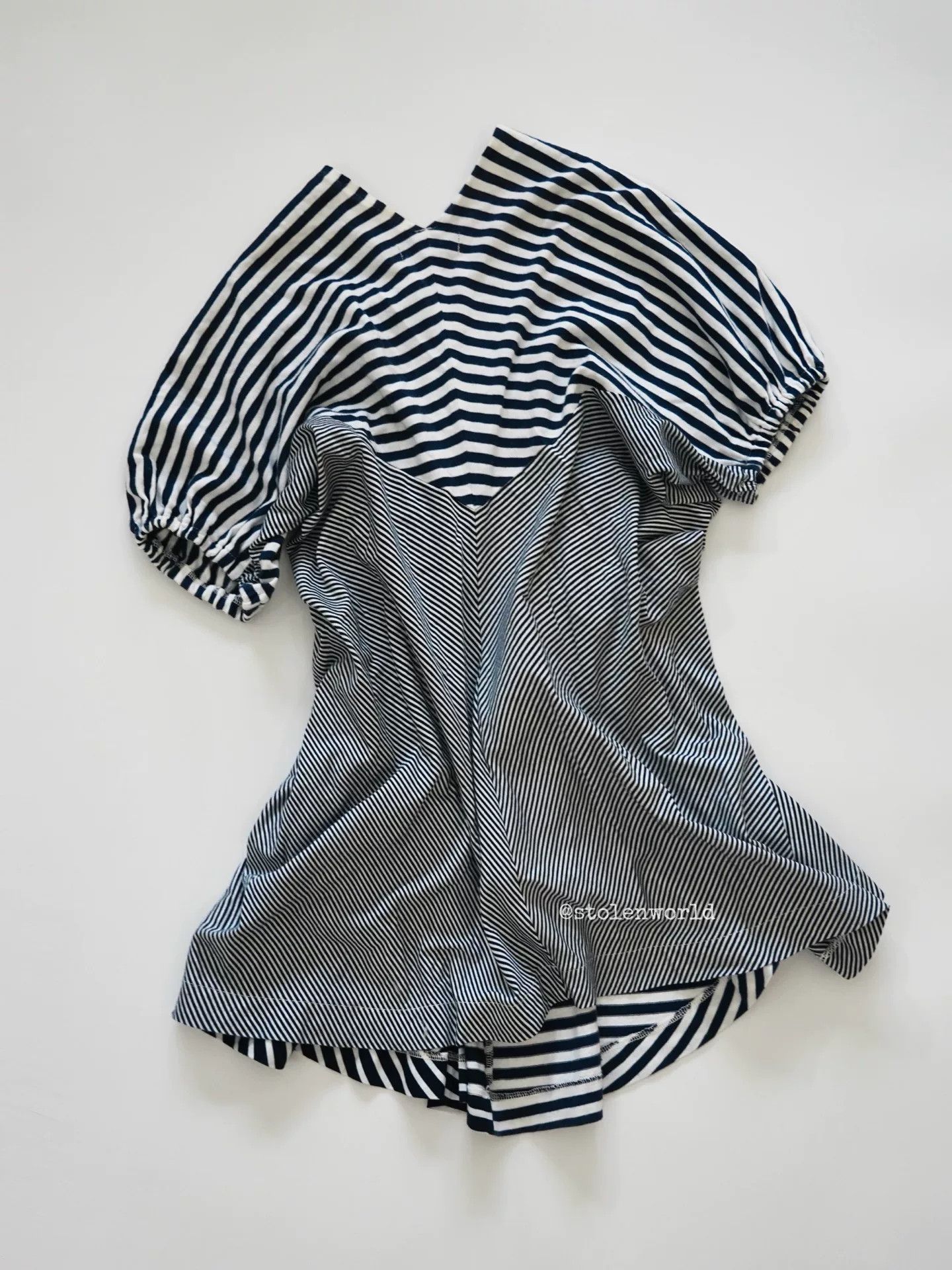 Comme des Garcons striped ruffled top from comme des garcons Size M / US 6-8 / IT 42-44 - 3 Thumbnail