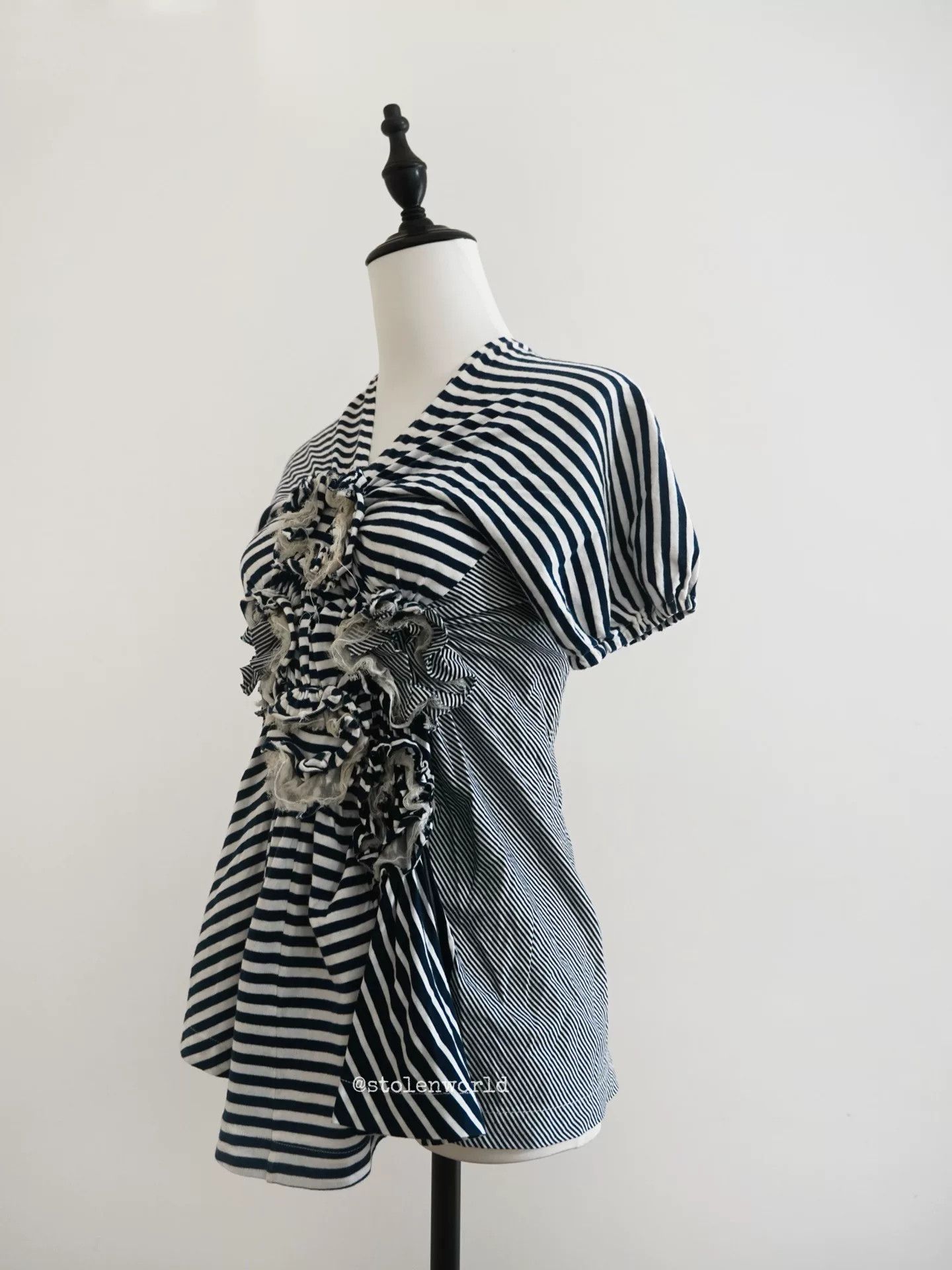 Comme des Garcons striped ruffled top from comme des garcons Size M / US 6-8 / IT 42-44 - 5 Thumbnail