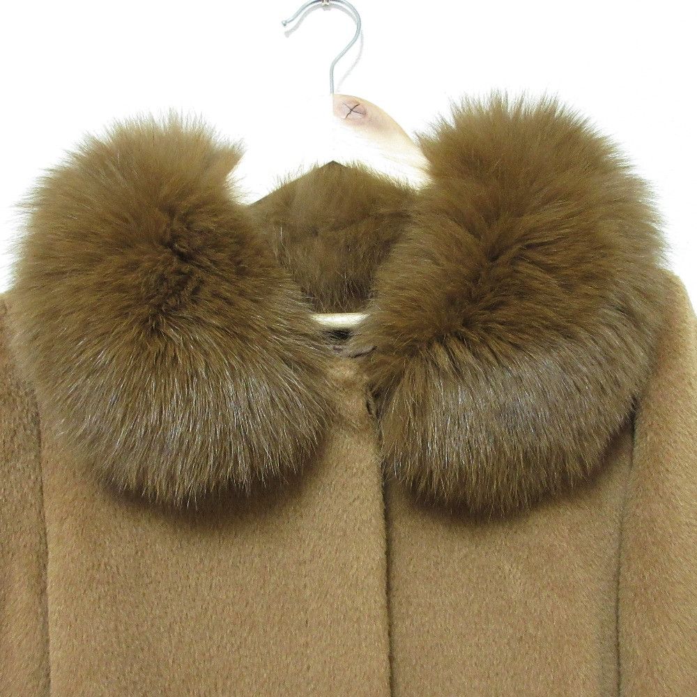 Other Other ANAYI Fox Fur Alpaca Short Coat Plant-based Outerwear DUTY FREE for USA Size ONE SIZE - 4 Thumbnail
