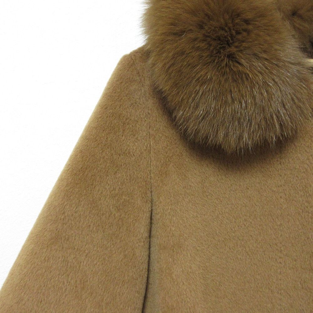 Other Other ANAYI Fox Fur Alpaca Short Coat Plant-based Outerwear DUTY FREE for USA Size ONE SIZE - 6 Thumbnail