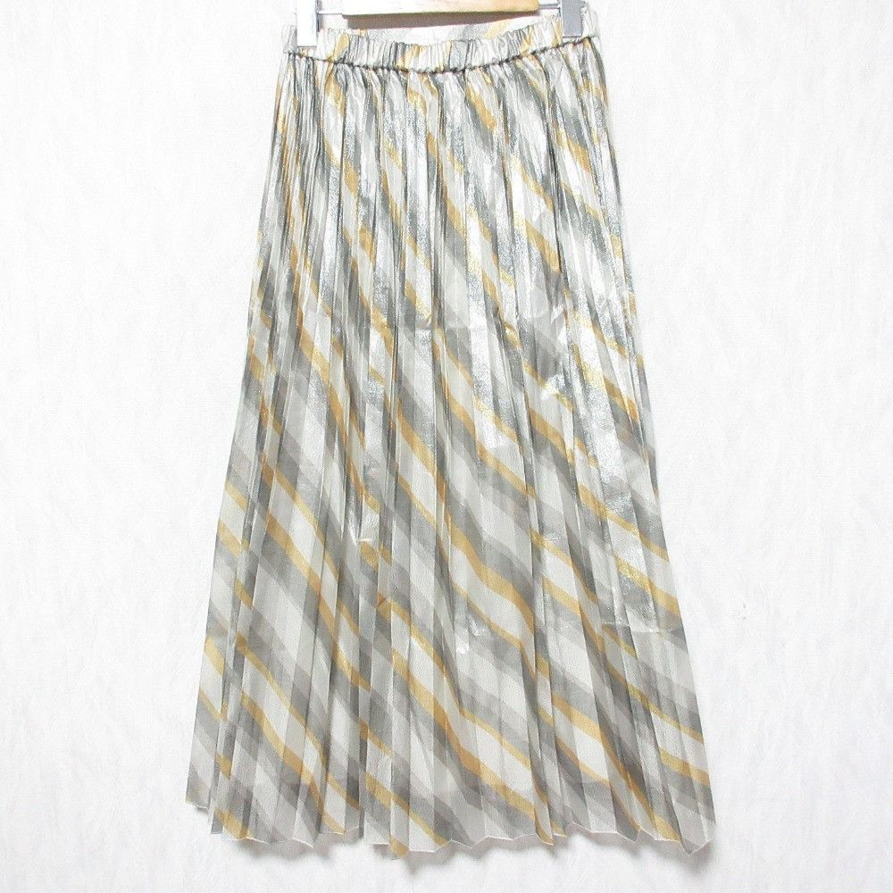 Other Other GRACE CONTINENTAL Lame Line Pleated Skirt Others Skirts 0124321159 DUTY FREE for USA Size ONE SIZE - 2 Thumbnail