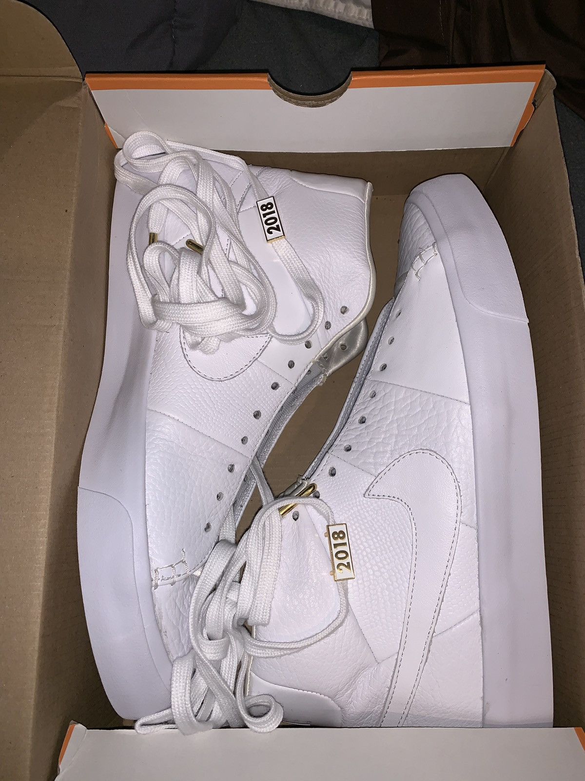 nike blazer royal triple white