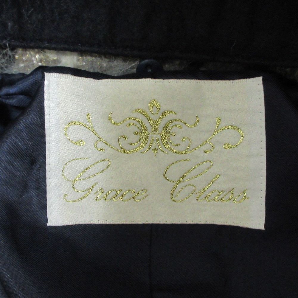 Other Other GRACE Class Mohair Alpaca Blend Fox Fur Check Double Breasted Coat Others Outerwear DUTY FREE for USA Size ONE SIZE - 6 Thumbnail