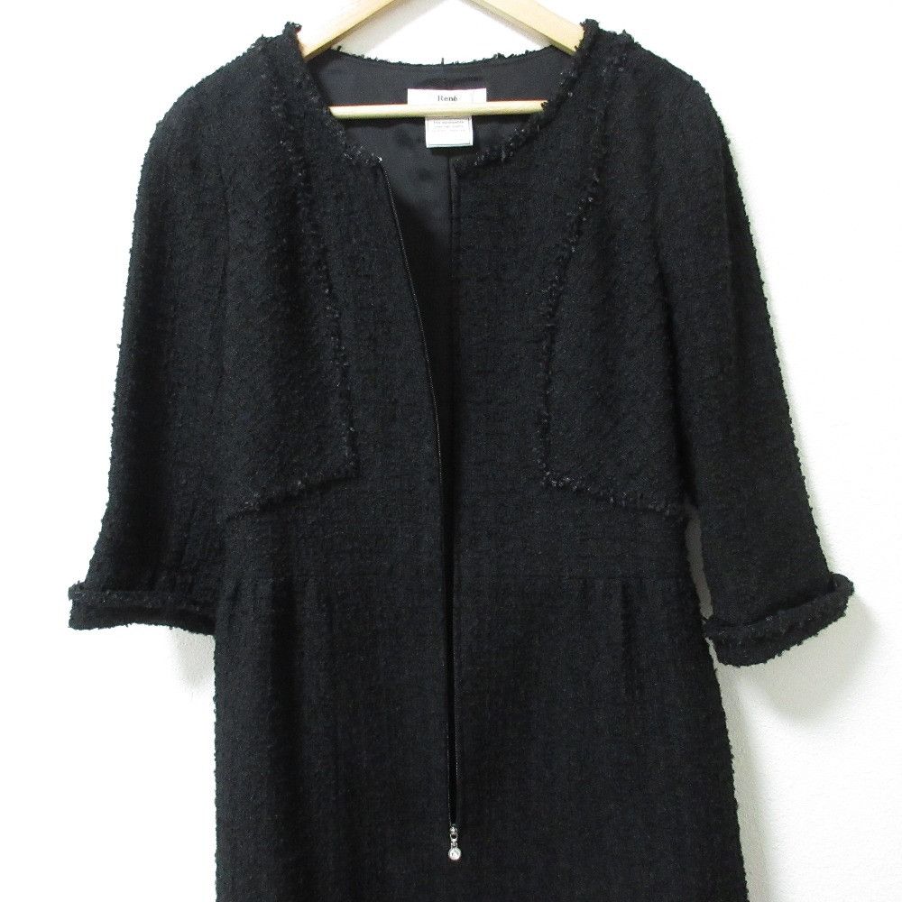 Other Other Rene Wool Tweed Dress Cotton Dresses 6746510 DUTY FREE for USA Size ONE SIZE - 5 Thumbnail