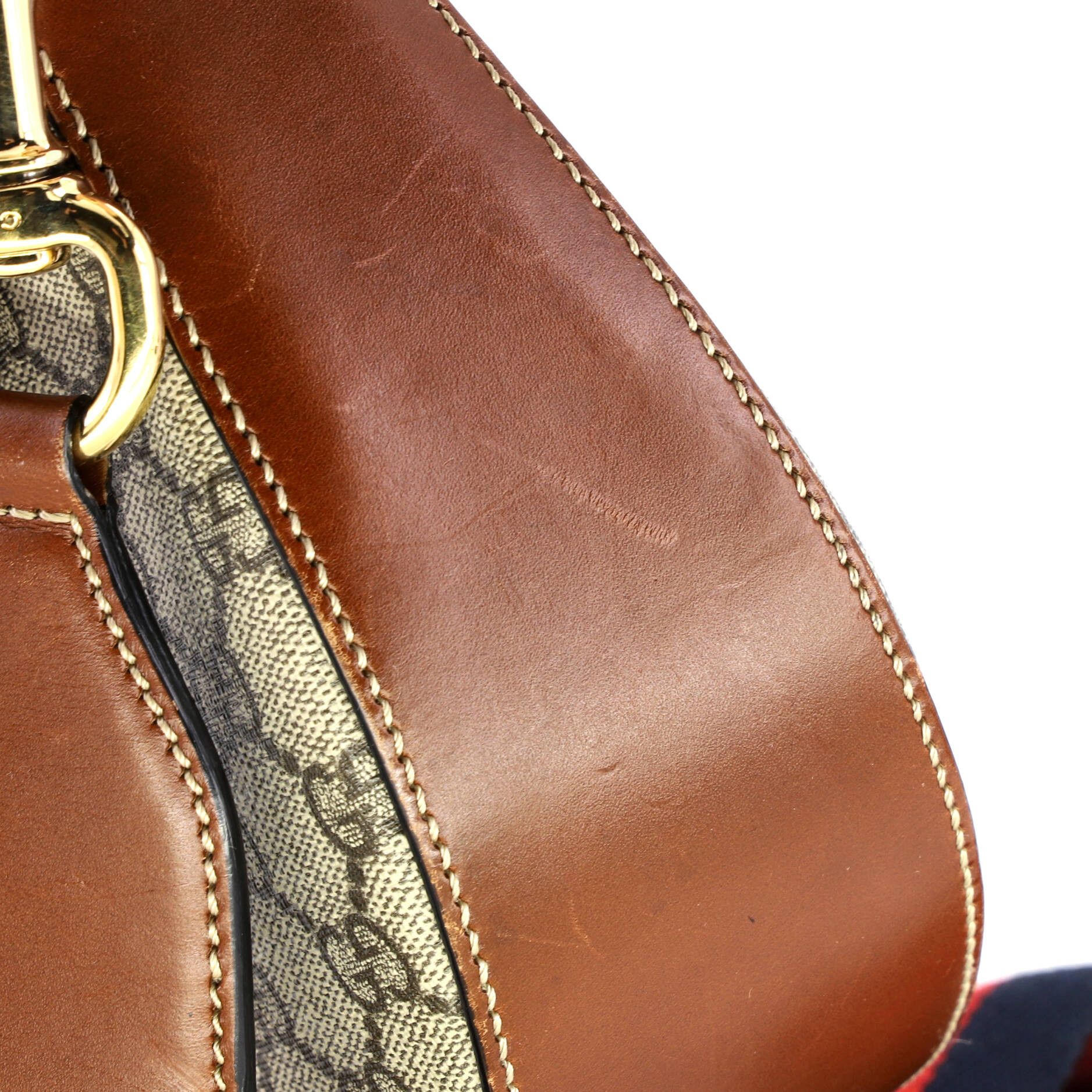 Gucci Padlock Saddle Shoulder Bag GG Coated Canvas and Leath Size ONE SIZE - 7 Thumbnail