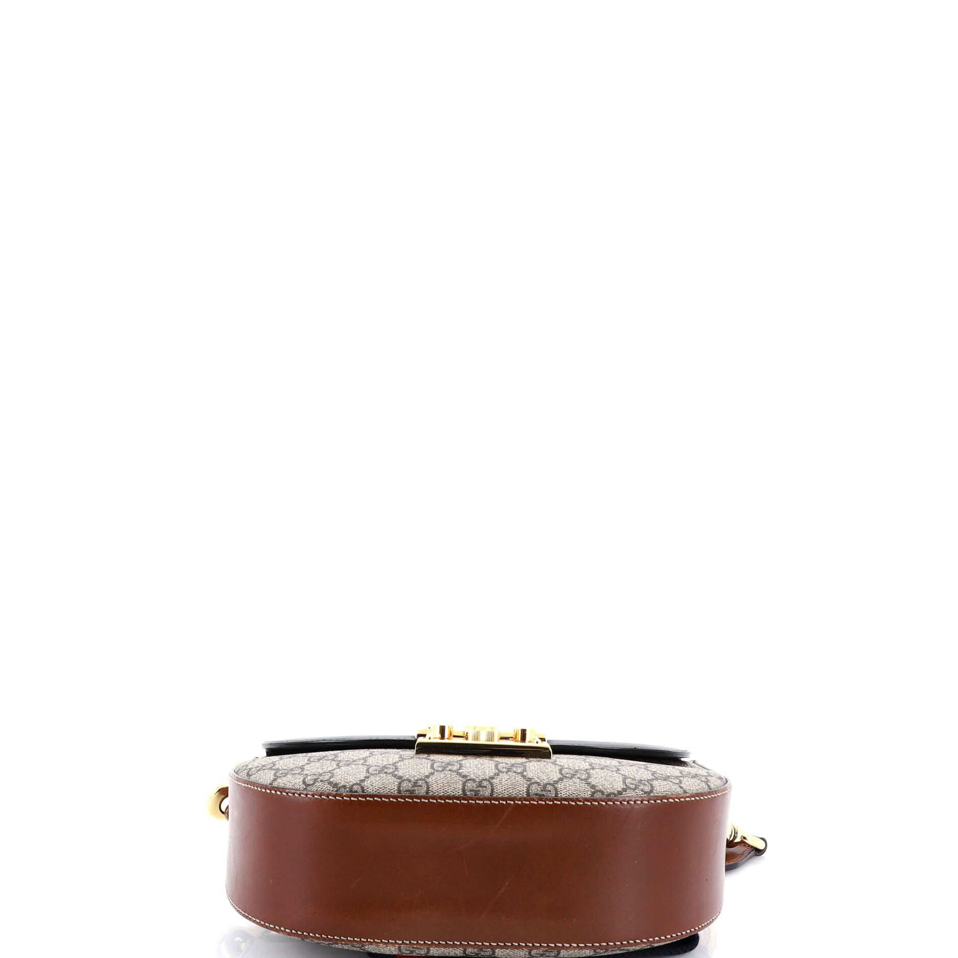 Gucci Padlock Saddle Shoulder Bag GG Coated Canvas and Leath Size ONE SIZE - 3 Thumbnail